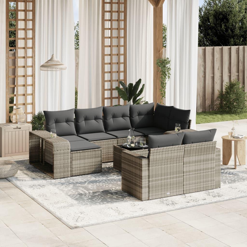 VidaXL Garten sofagarnitur poly-rattan