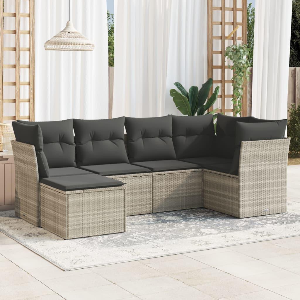 VidaXL Garten sofagarnitur poly-rattan