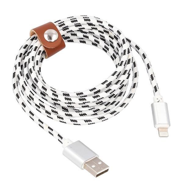 eStore Lightning-auf-USB-Ladekabel, Gewebt - 2 m