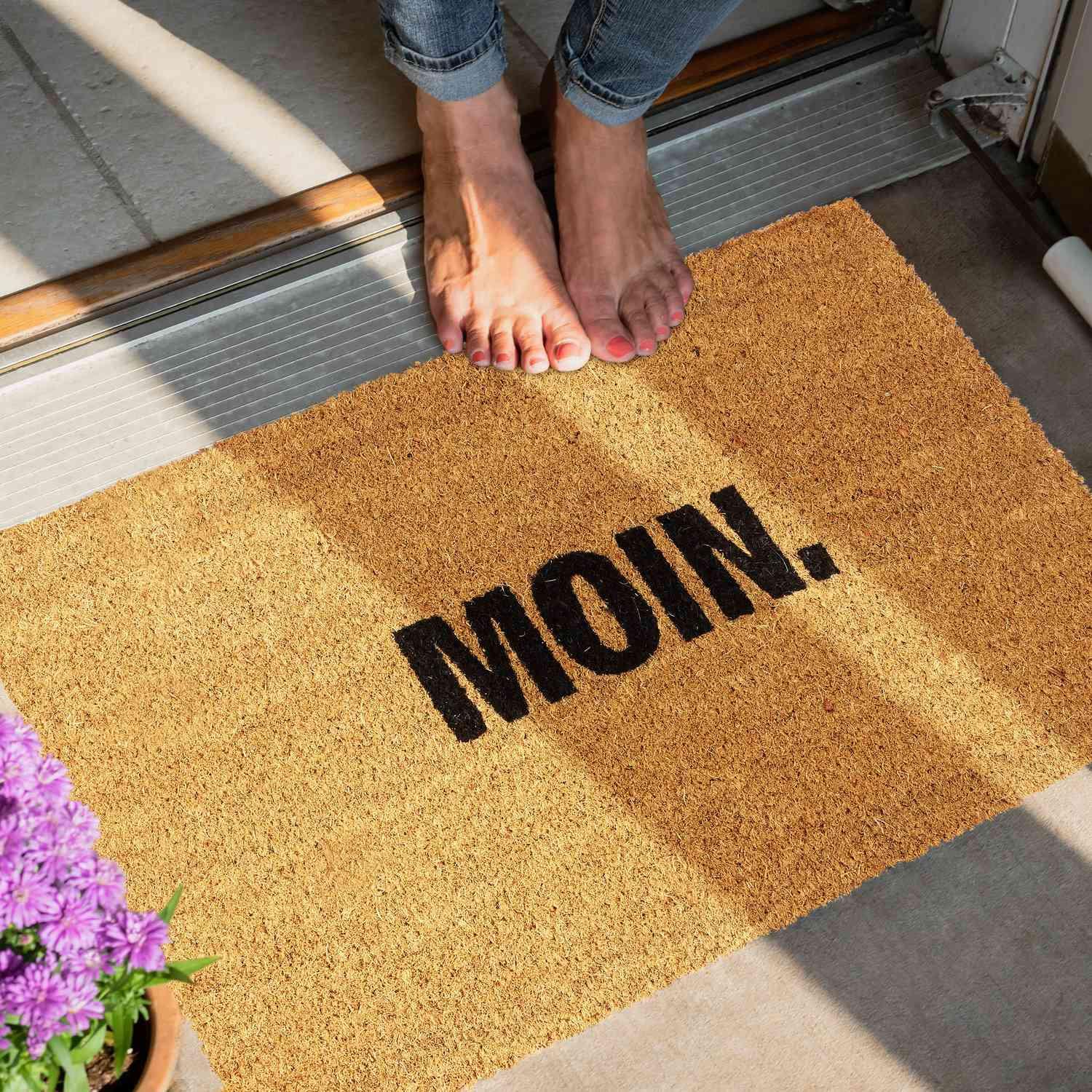 B2X Fußmatte aus Kokosnuss „Moin.“