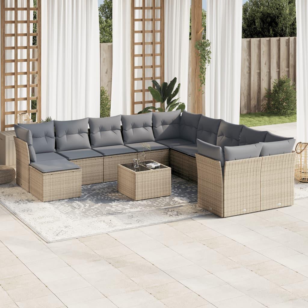 VidaXL Garten sofagarnitur poly-rattan