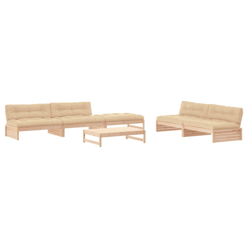 VidaXL Garten lounge set holz