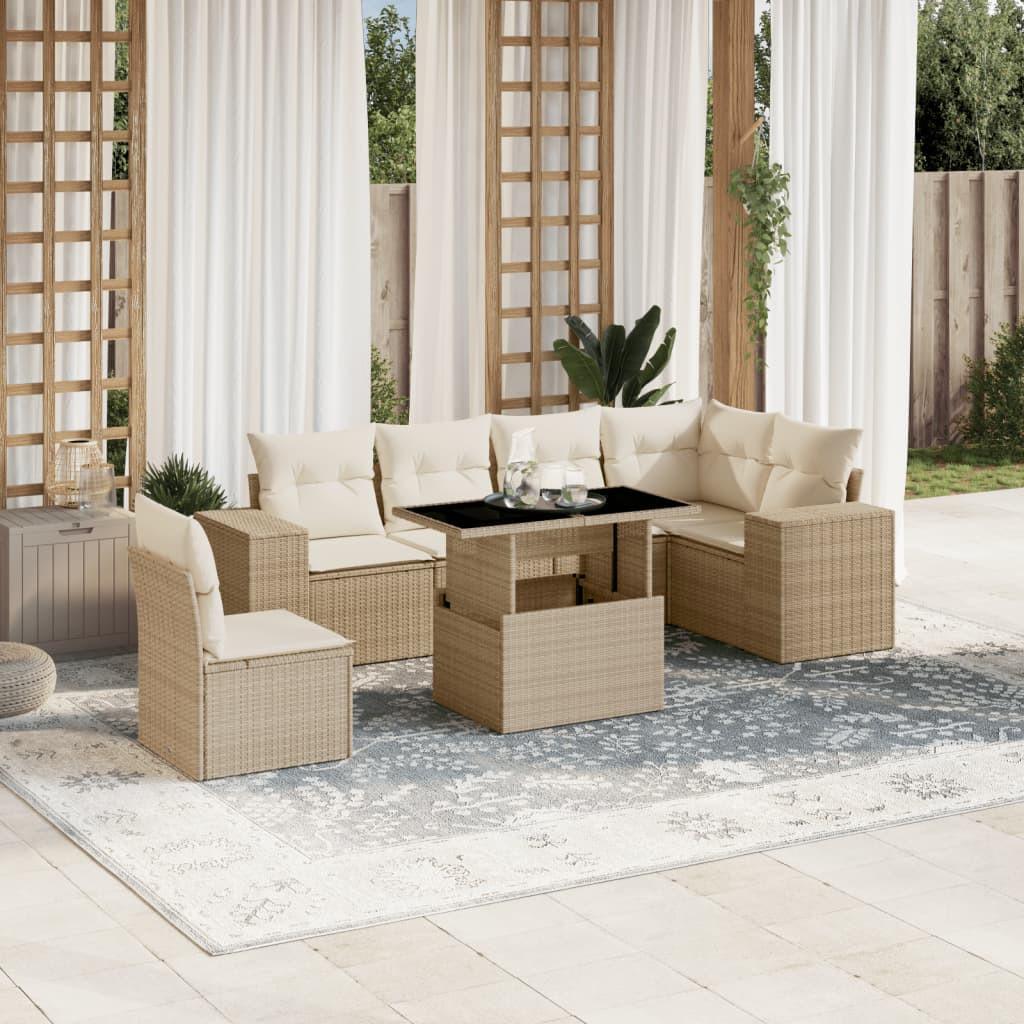 VidaXL Garten sofagarnitur poly-rattan