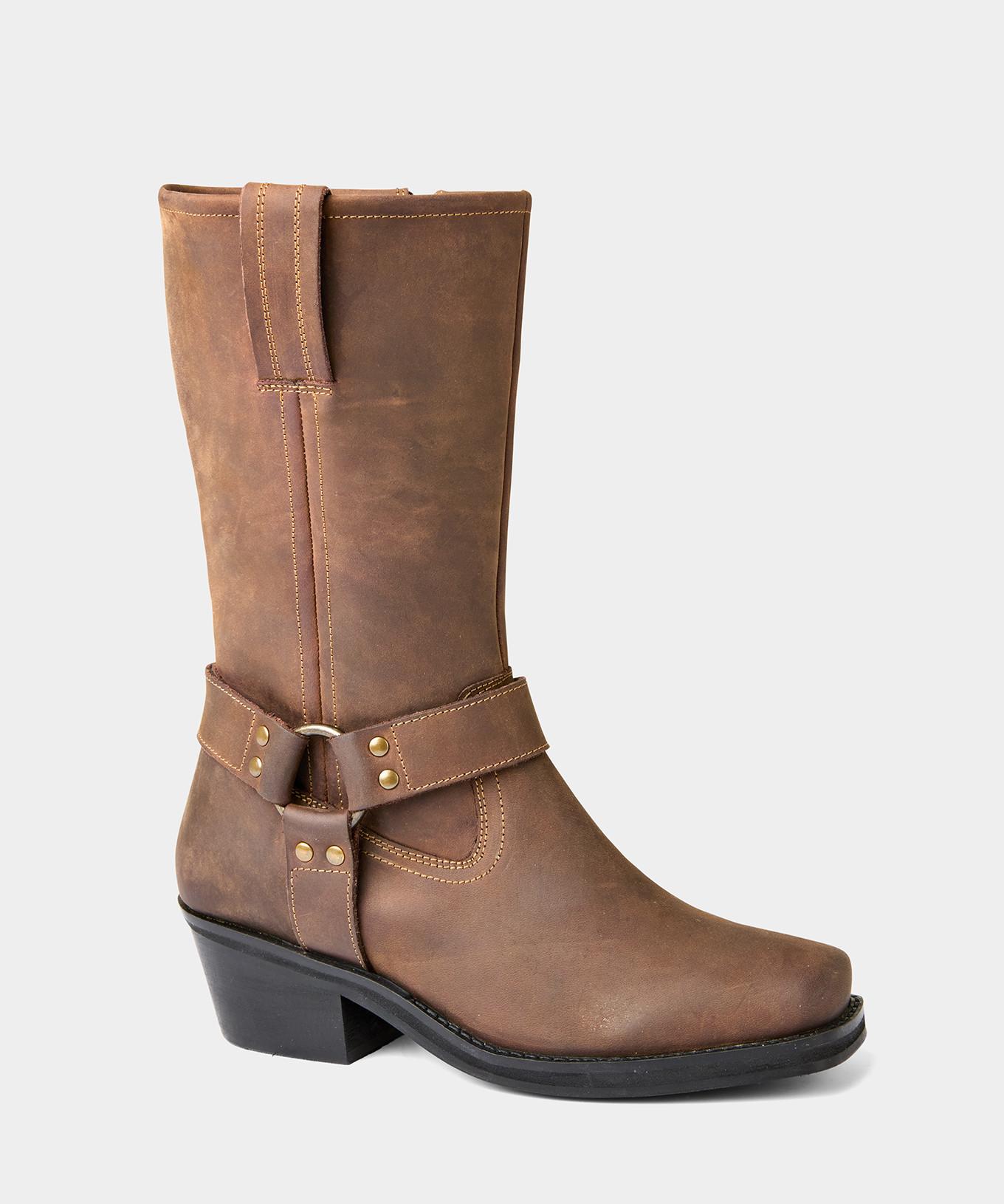 Joe Browns Hellbraune Lederreitstiefel