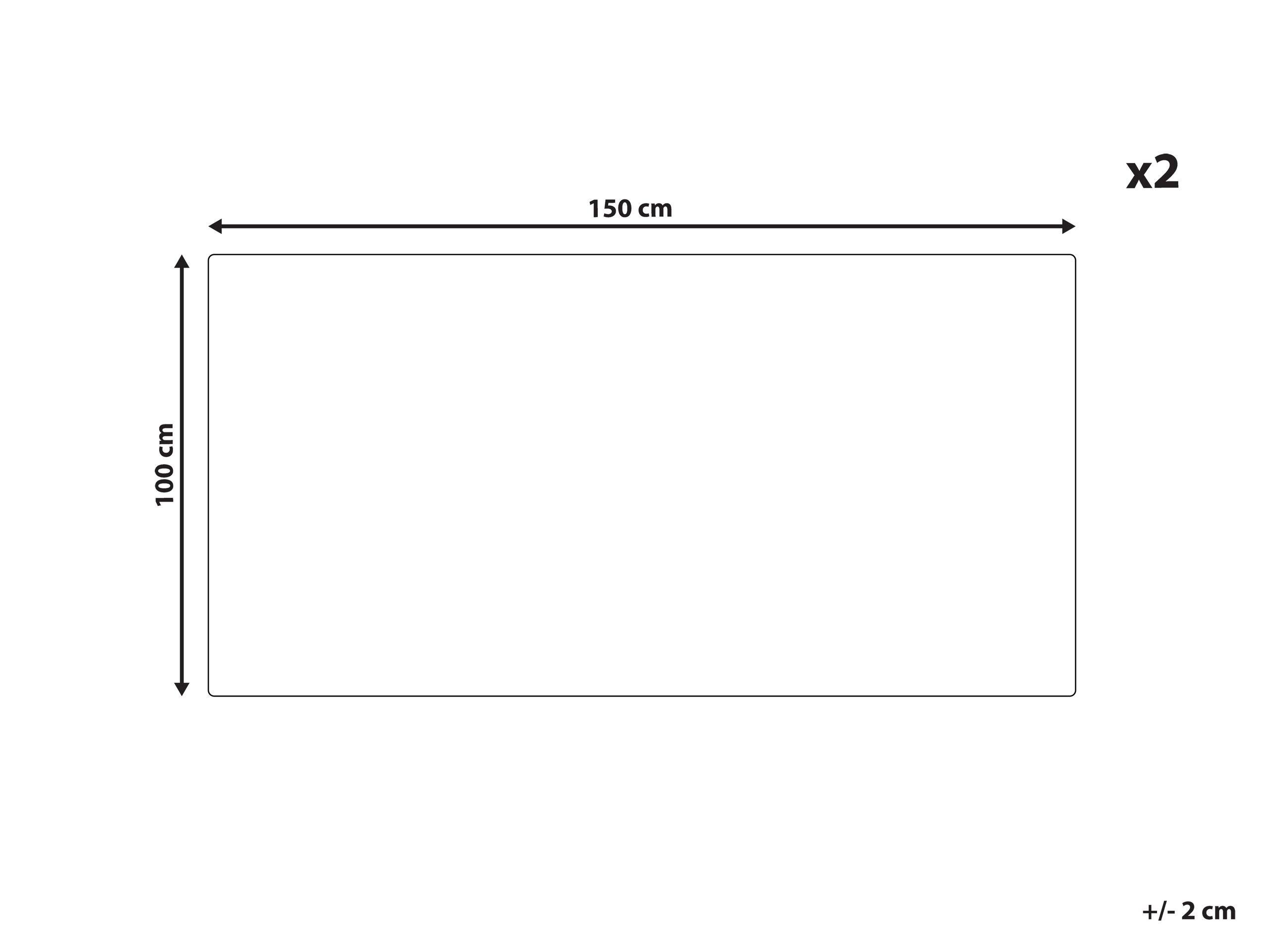 Beliani Handtücher im 2er Set aus Baumwolle MITIARO