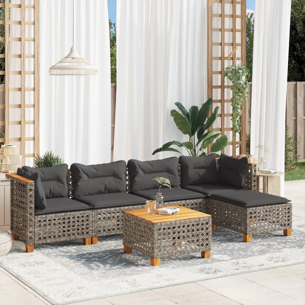 VidaXL Garten sofagarnitur poly-rattan