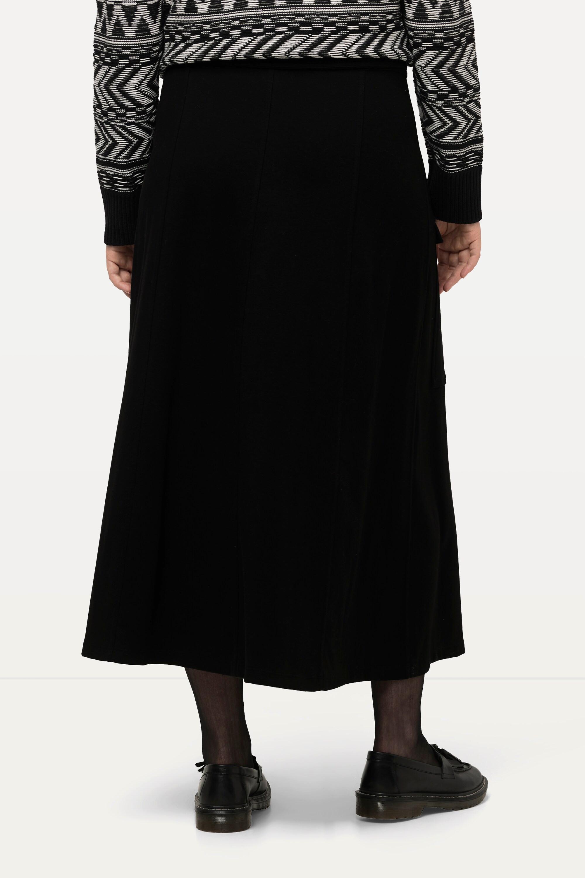 Ulla Popken Wickelrock, Punto-di-Roma, Utility-Look, Biobaumwolle