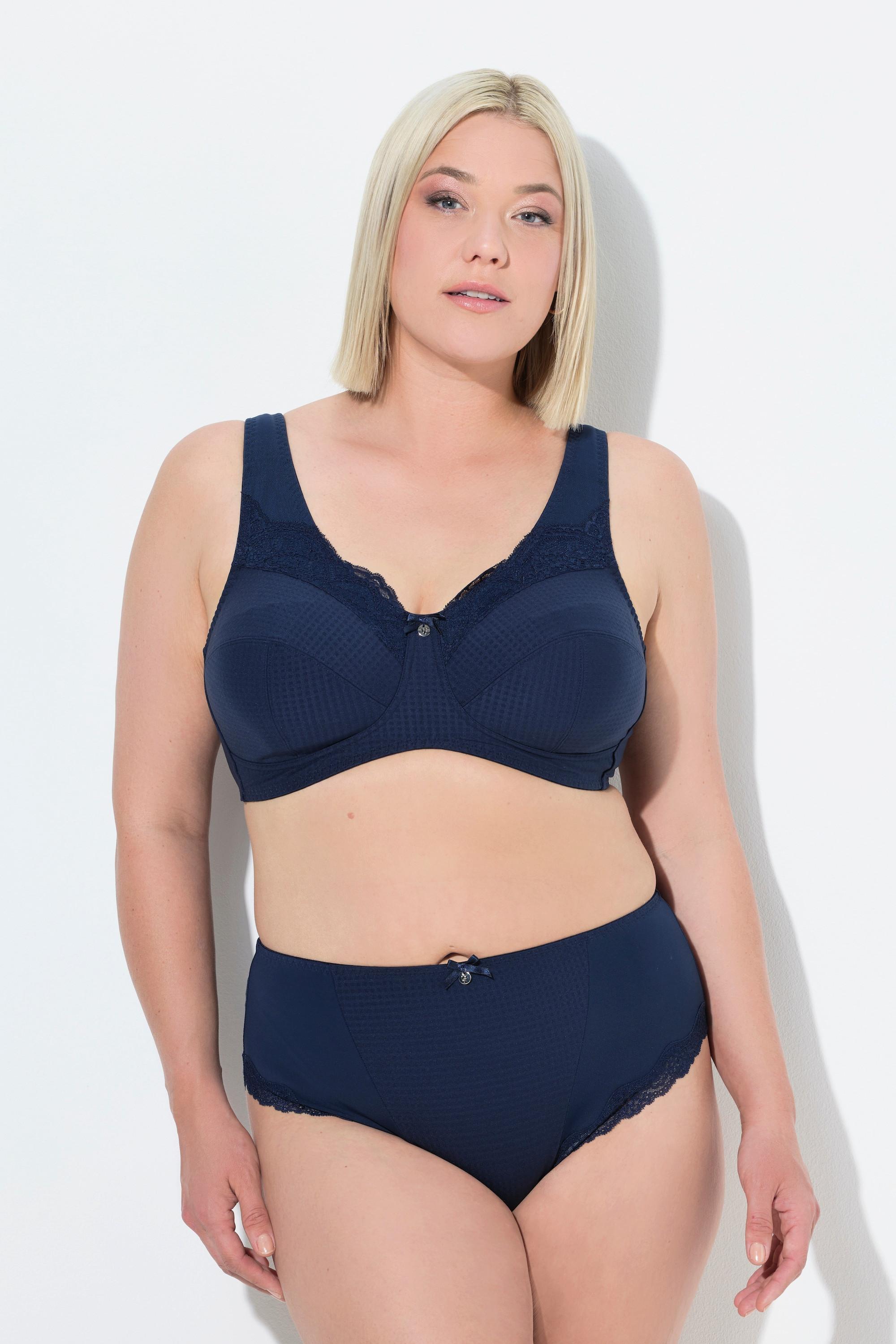 Ulla Popken Entlastungs-BH, ohne Bügel, Spitze, Cup C - G