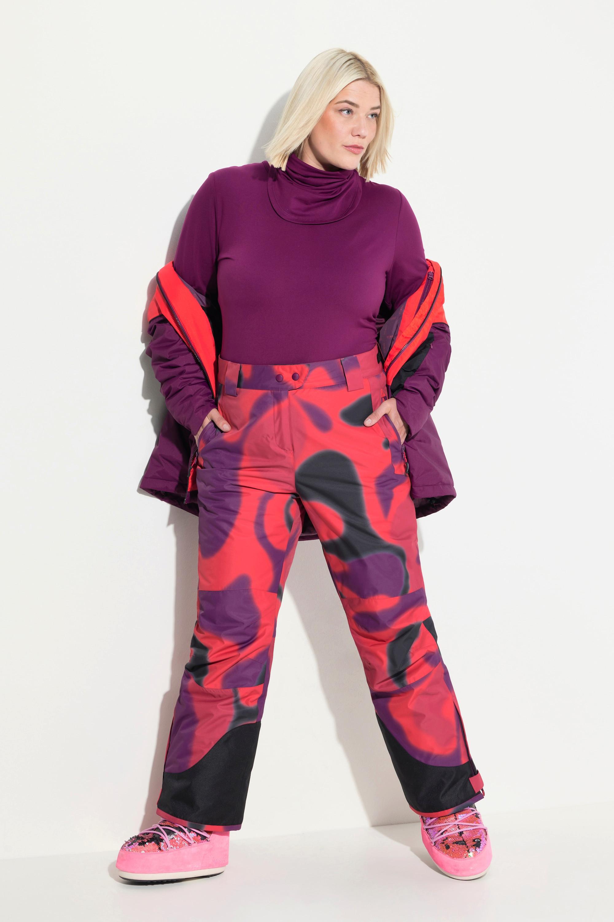 Ulla Popken Skihose wasserdicht mit Klettriegel und Formknie