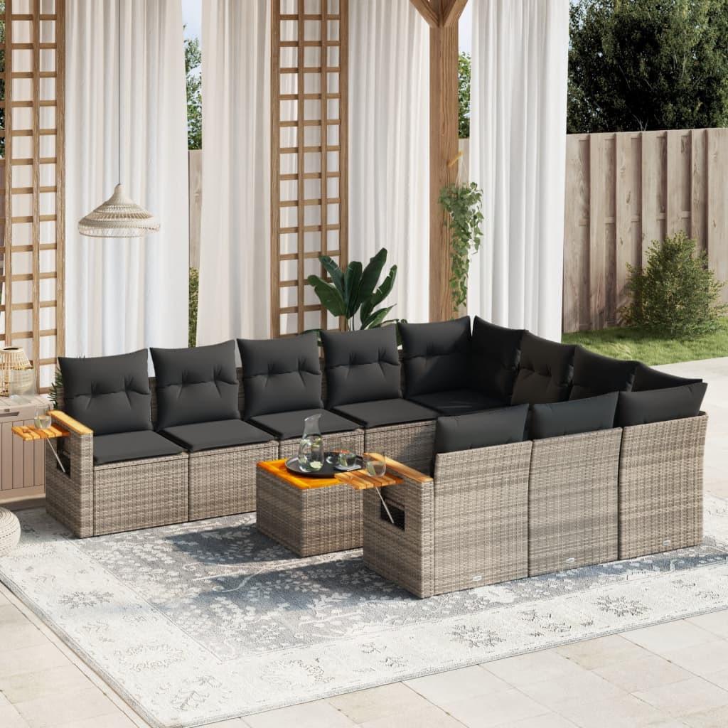 VidaXL Garten sofagarnitur poly-rattan