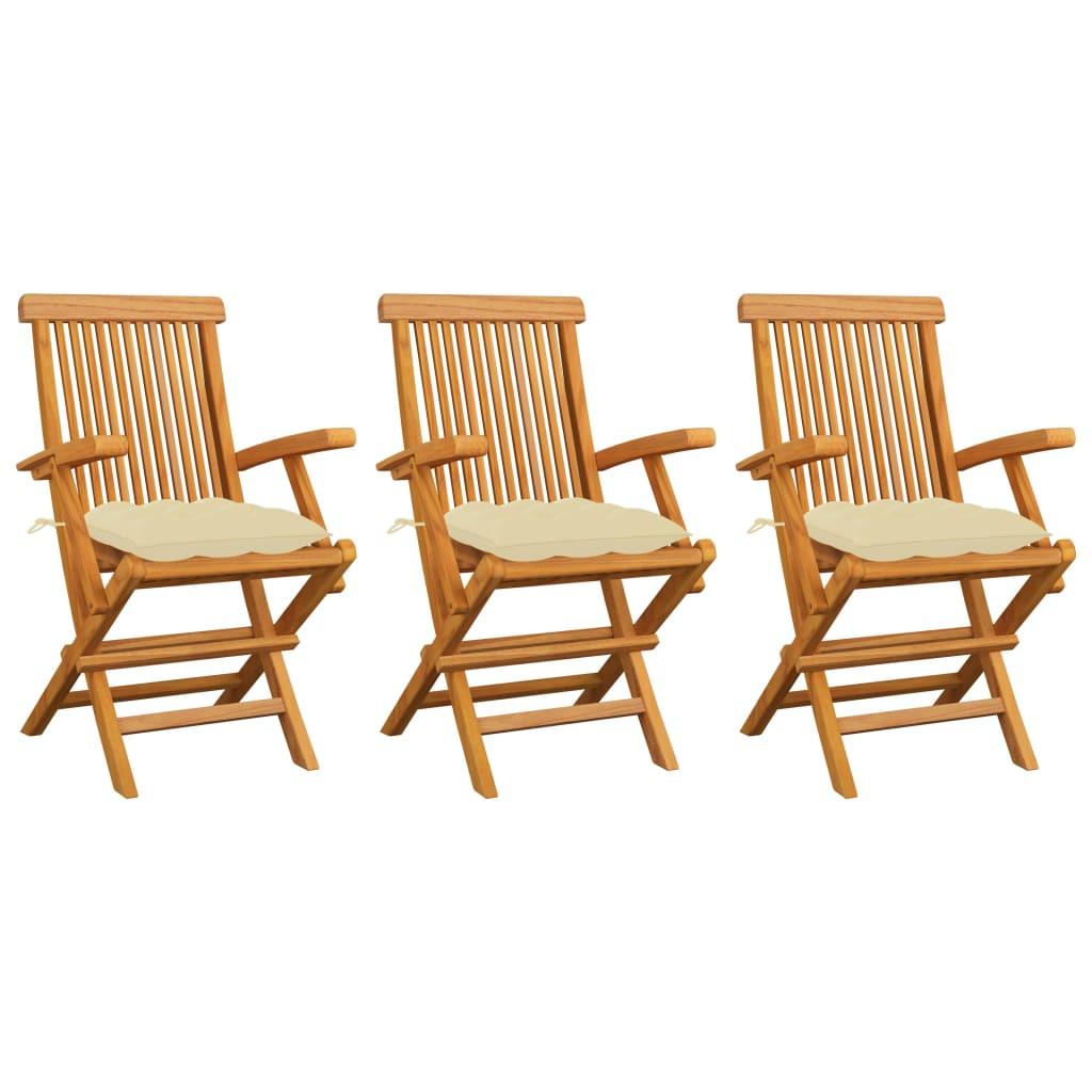 VidaXL Gartenstuhl teak
