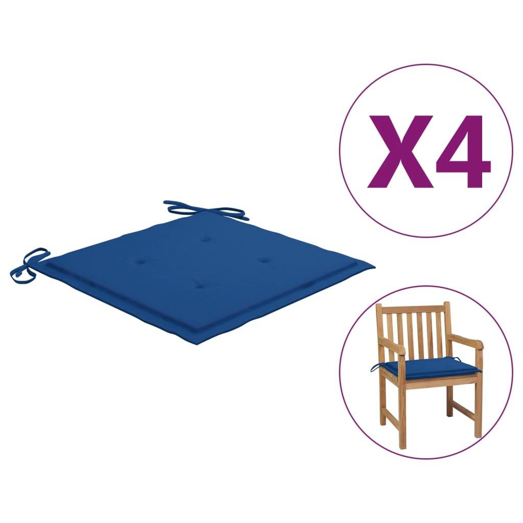 VidaXL Gartenstuhl-Kissen 4 Stk. 50x50x3 cm Stoff