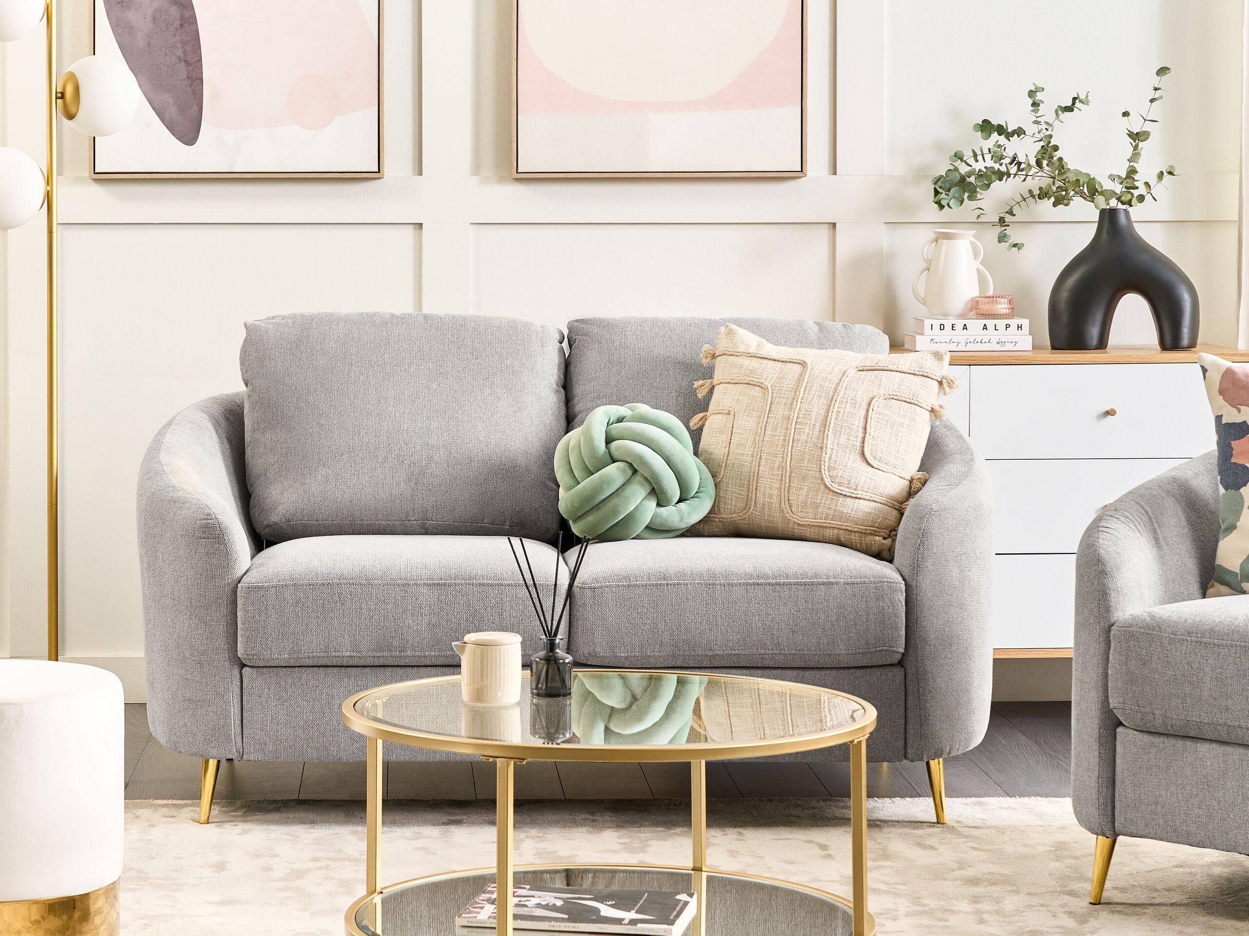 Beliani 2 Sitzer Sofa aus Polyester Klassisch TROSA