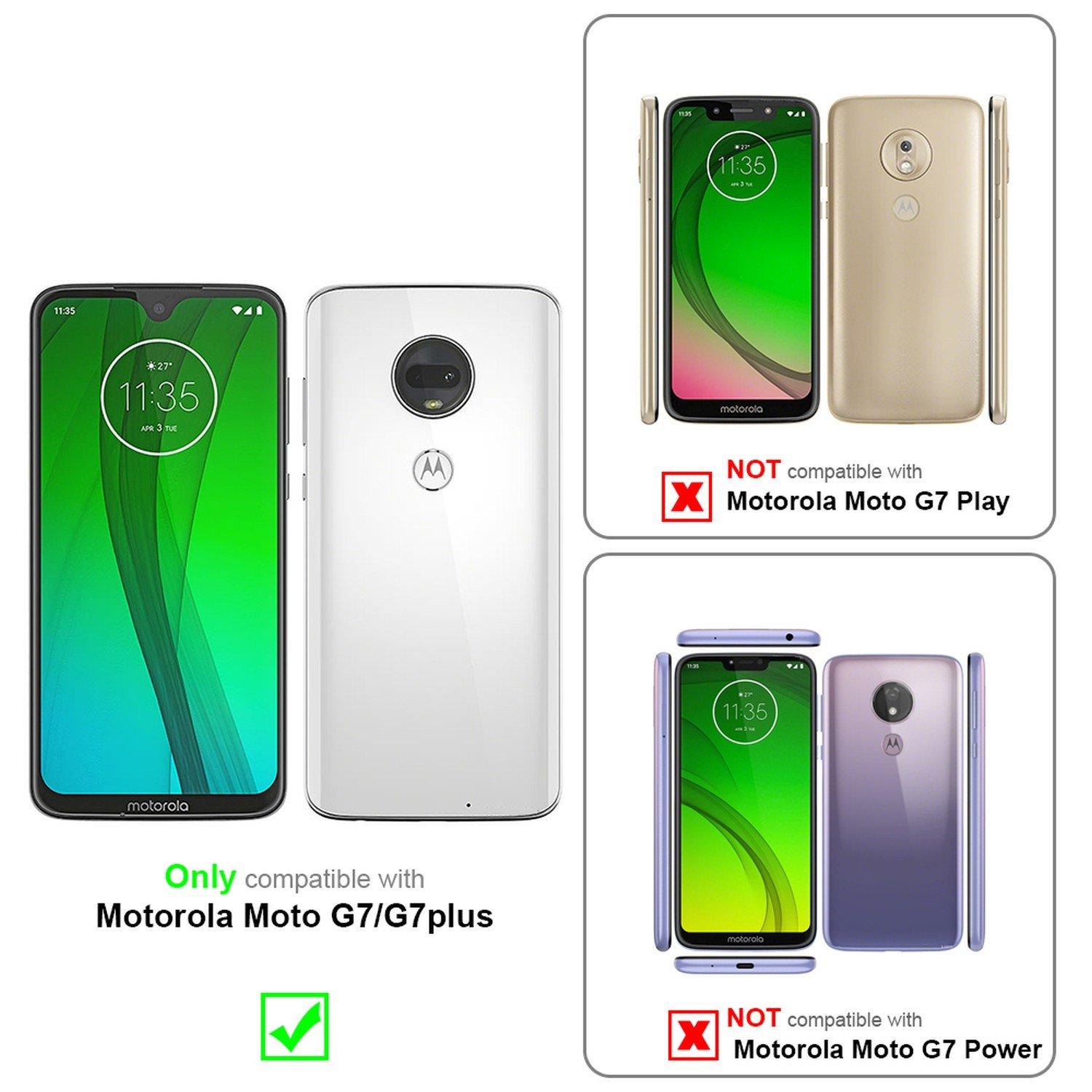 Cadorabo Hülle für Motorola MOTO G7 / G7 PLUS Magnetverschluss, Kartenfach