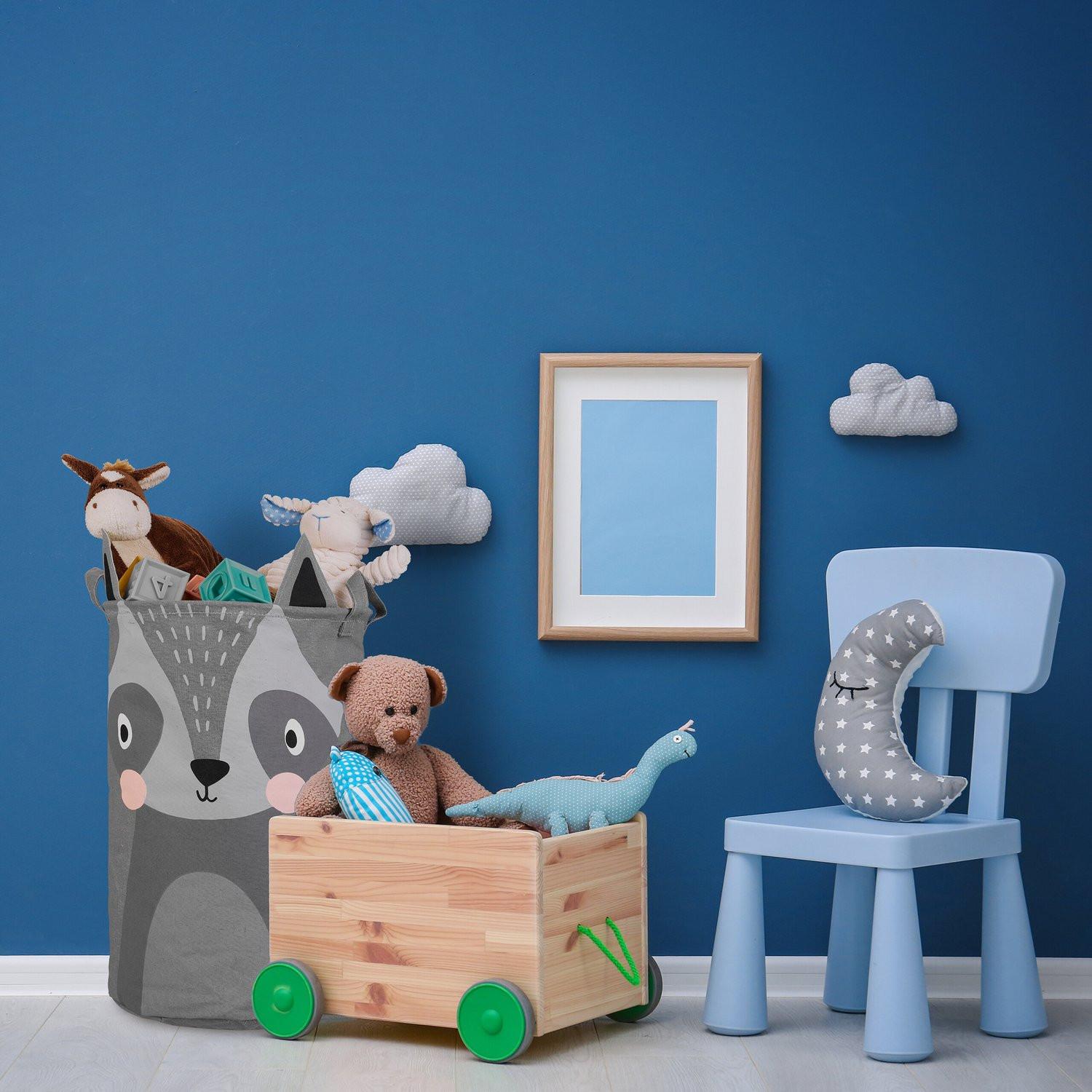 B2X Aufbewahrungskorb für Kinder mit Waschbärmotiv