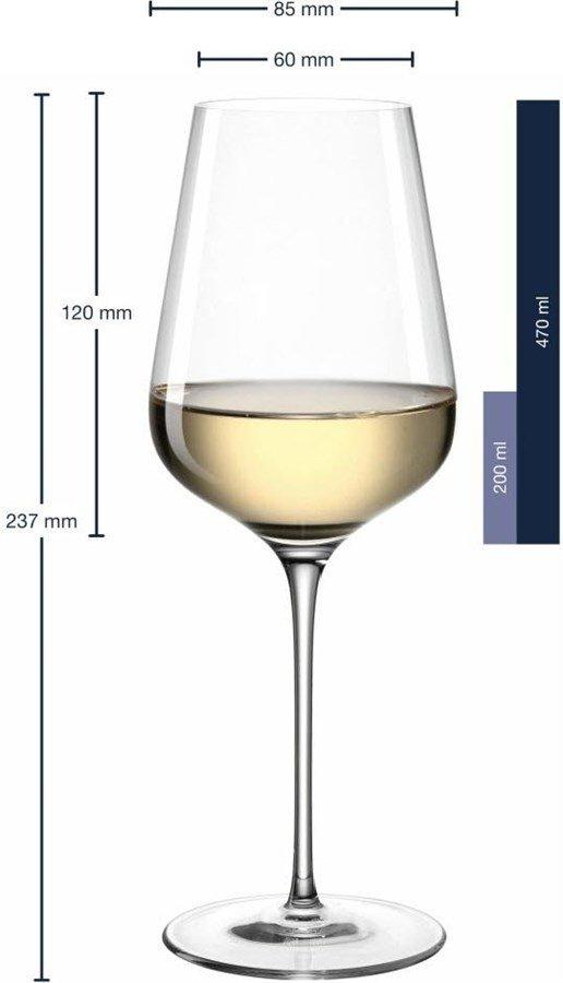 LEONARDO Weissweinglas Brunelli 470 ml, 6 Stück, Transparent