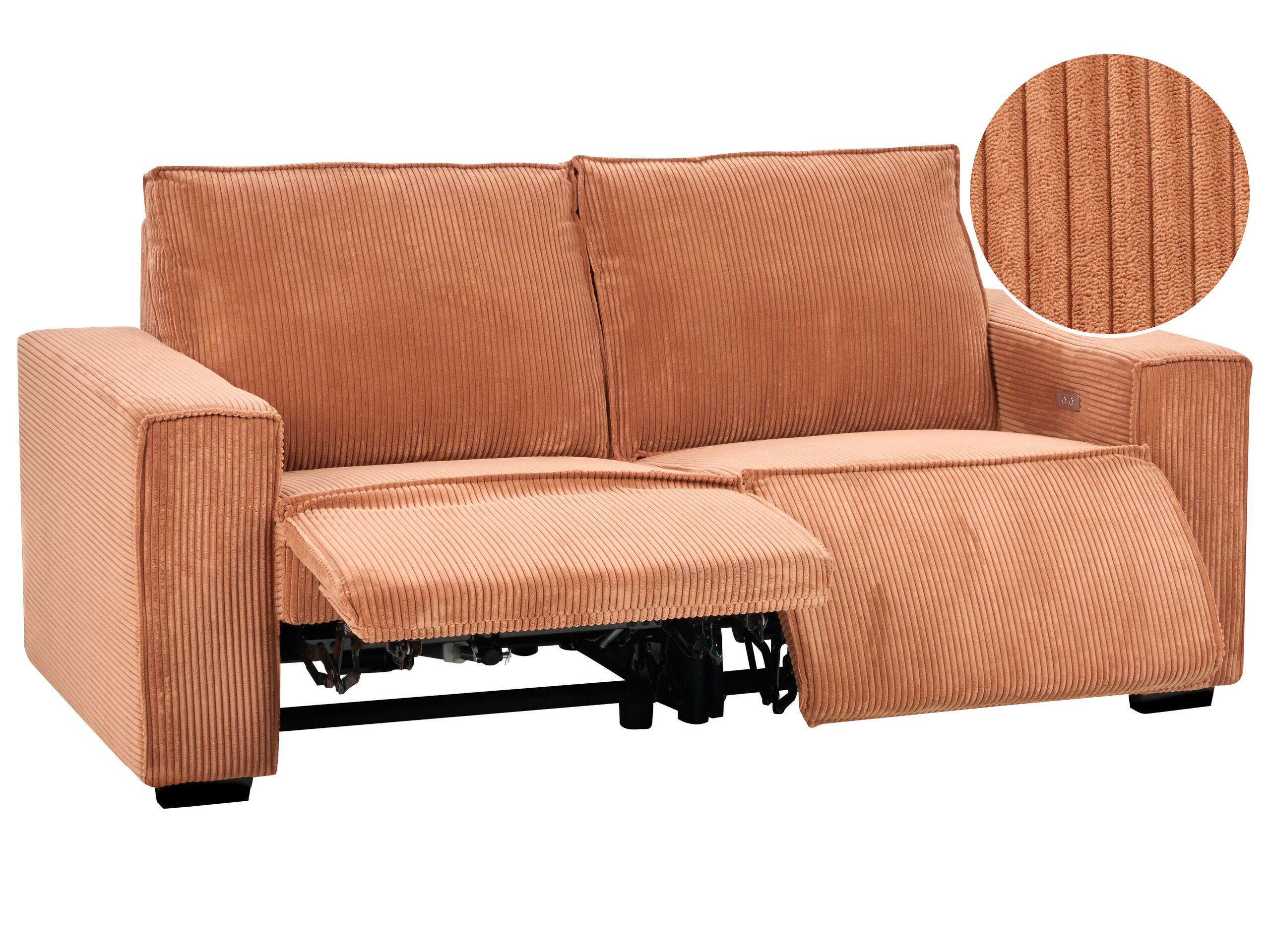 Beliani 3 Sitzer Sofa aus Cord Modern NUKARI