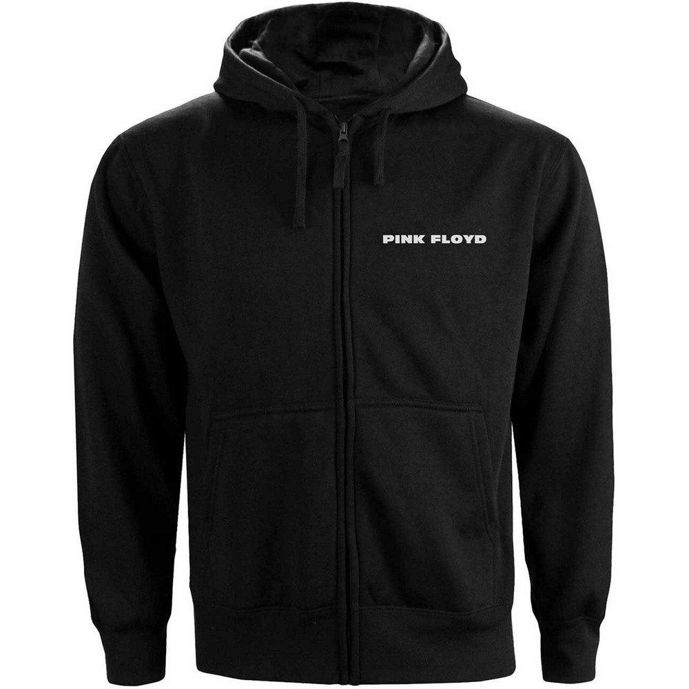 Pink Floyd Hoodie mit durchgehendem Reißverschluss Logo