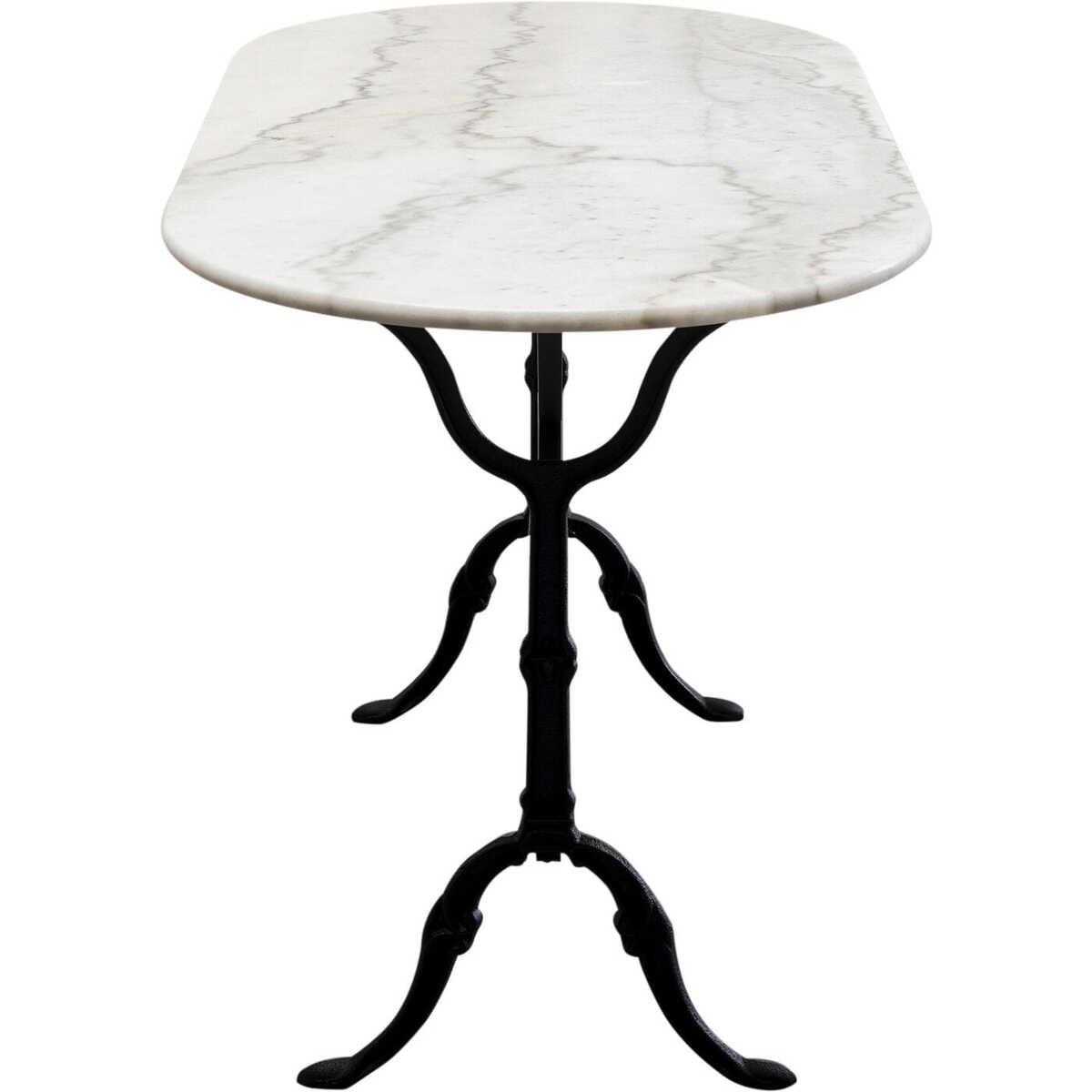 KARE Design Bistrotisch Kaffeehaus oval weiss 120x60