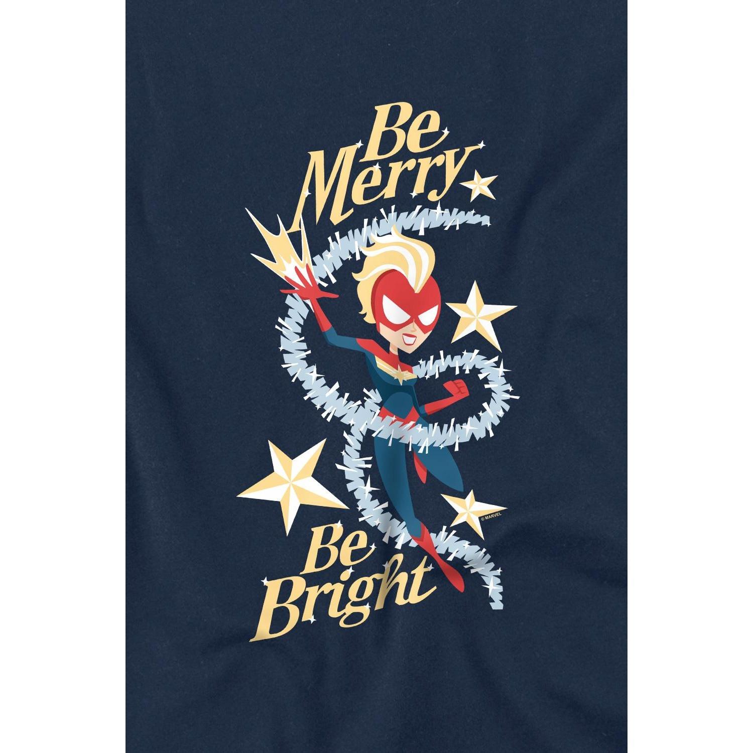 Captain Marvel Be Merry Be Bright TShirt