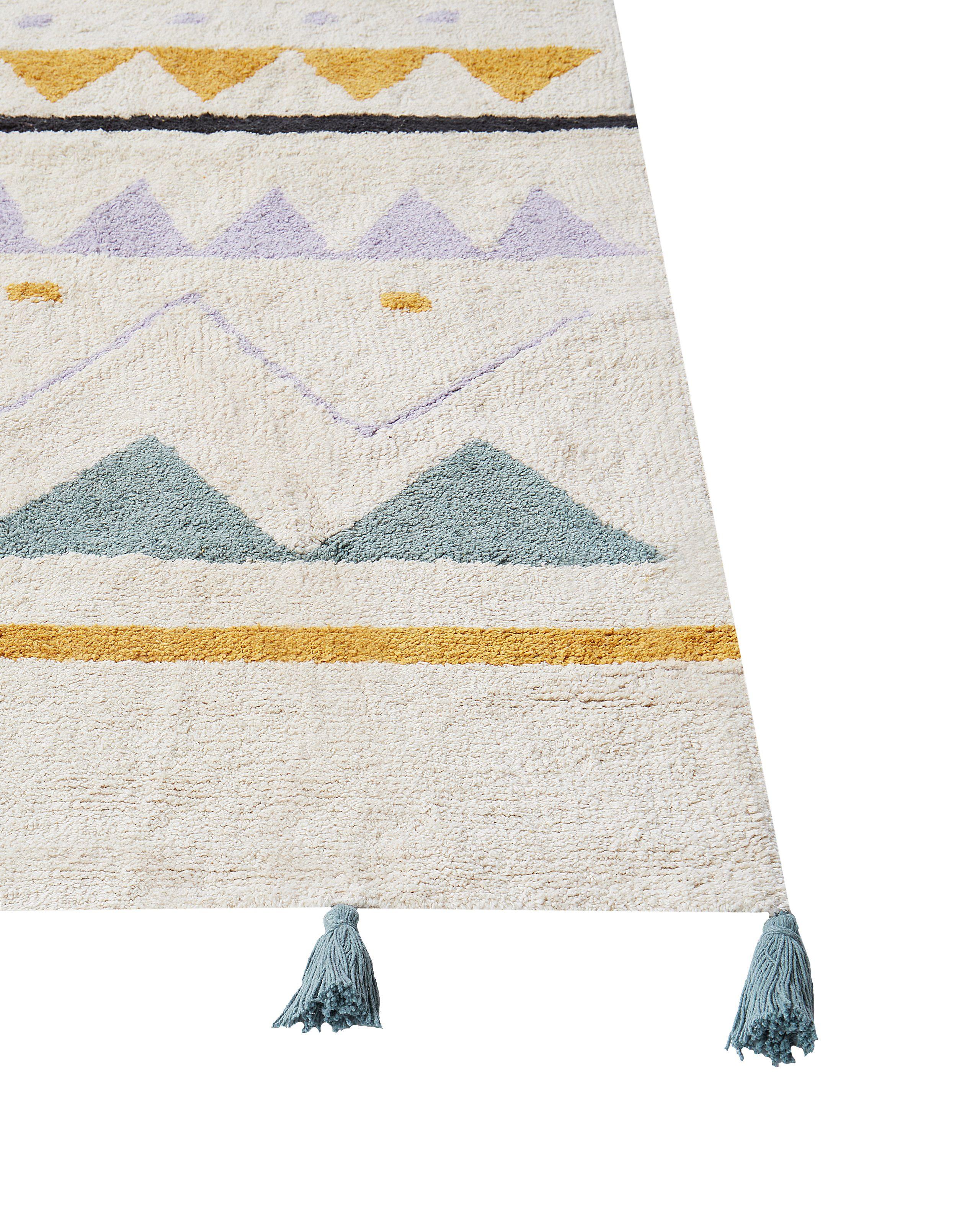 Beliani Kinderteppich aus Baumwolle Boho ZAYSAN