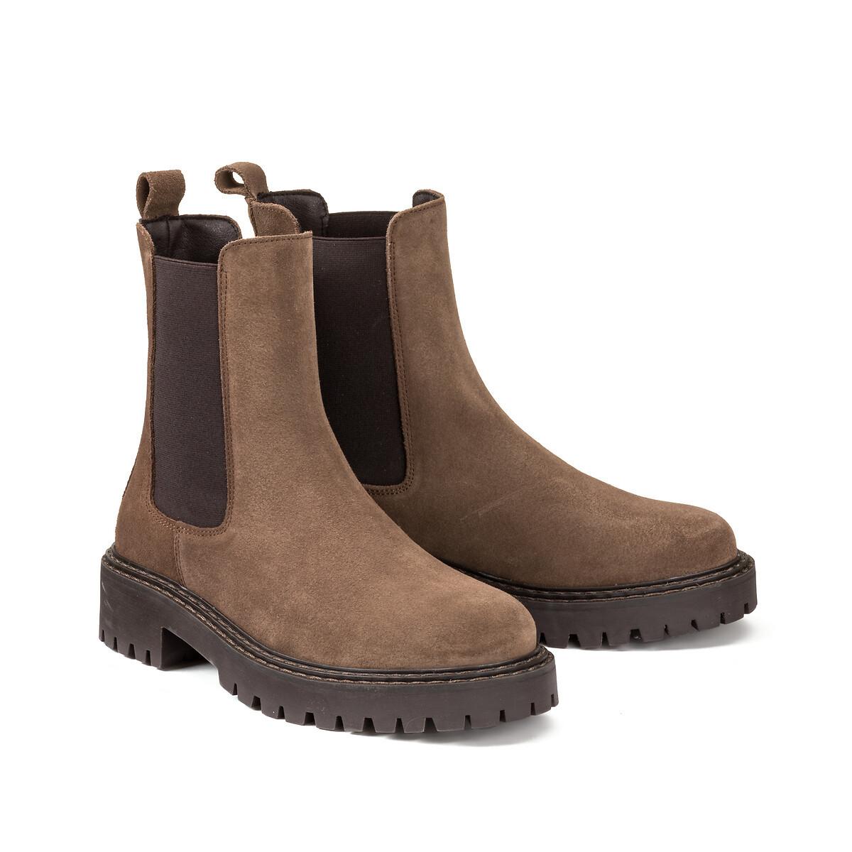 La Redoute Collections Signature-Chelsea-Boots Judith aus Veloursleder