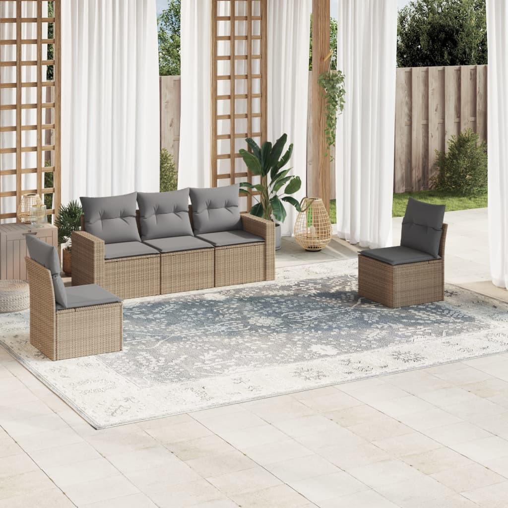 VidaXL Garten sofagarnitur poly-rattan