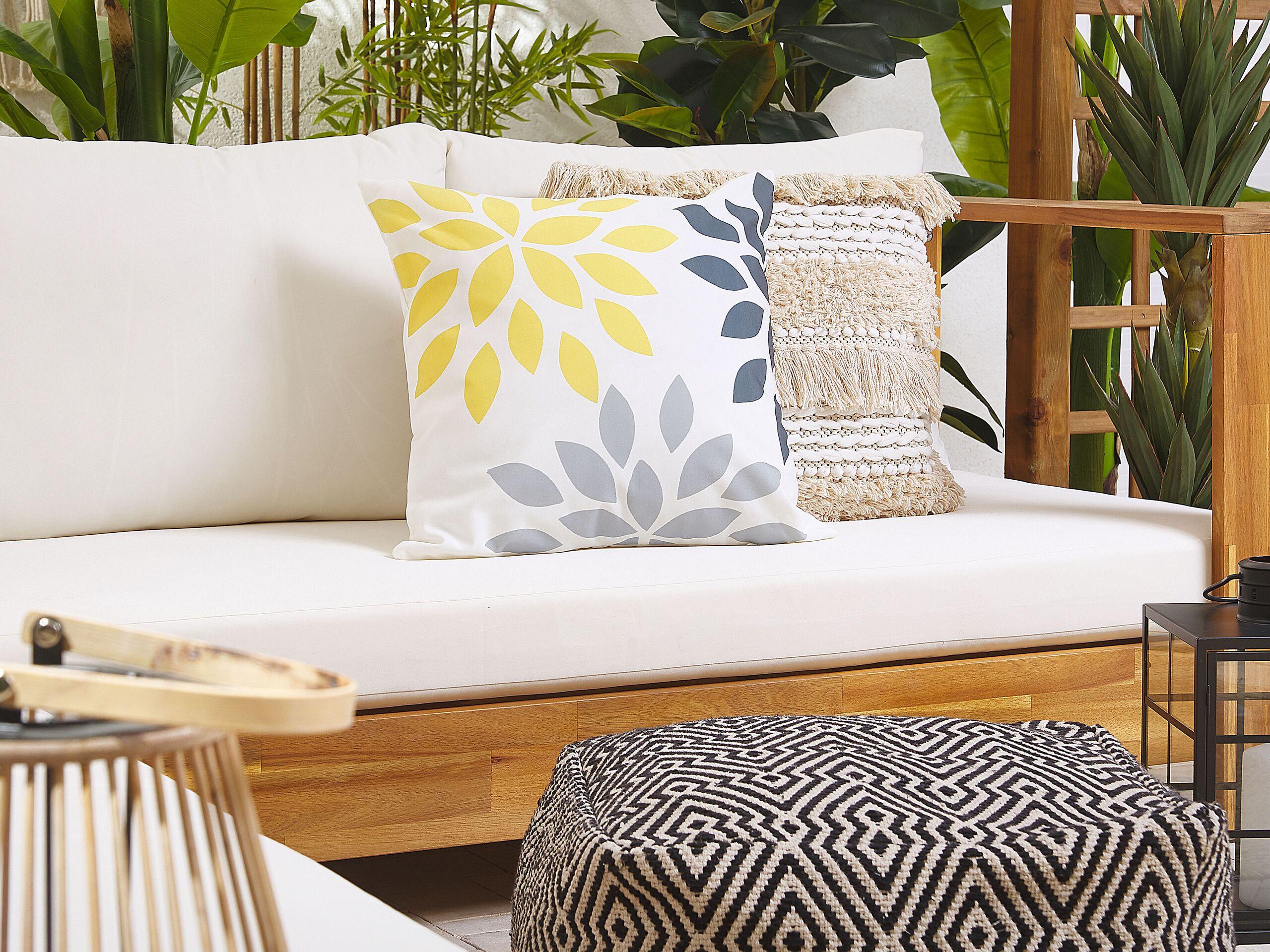 Beliani Gartenkissen 2er Set aus Polyester Modern RIALE