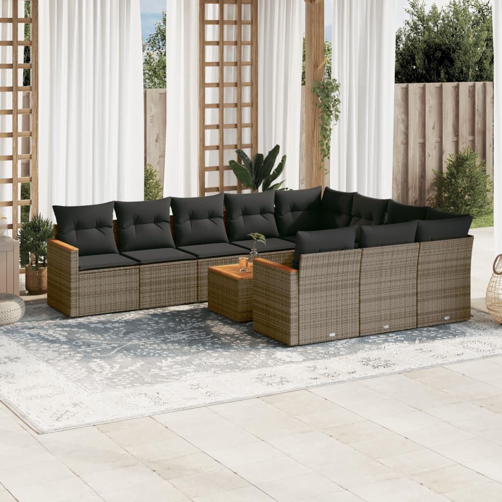 VidaXL Garten sofagarnitur poly-rattan