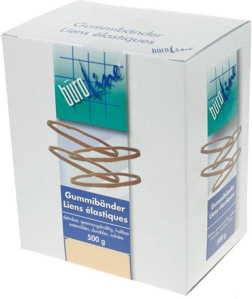 BÜROLINE BÜROLINE Gummibänder 60x1,3mm 155416 braun, ø 40mm 500g