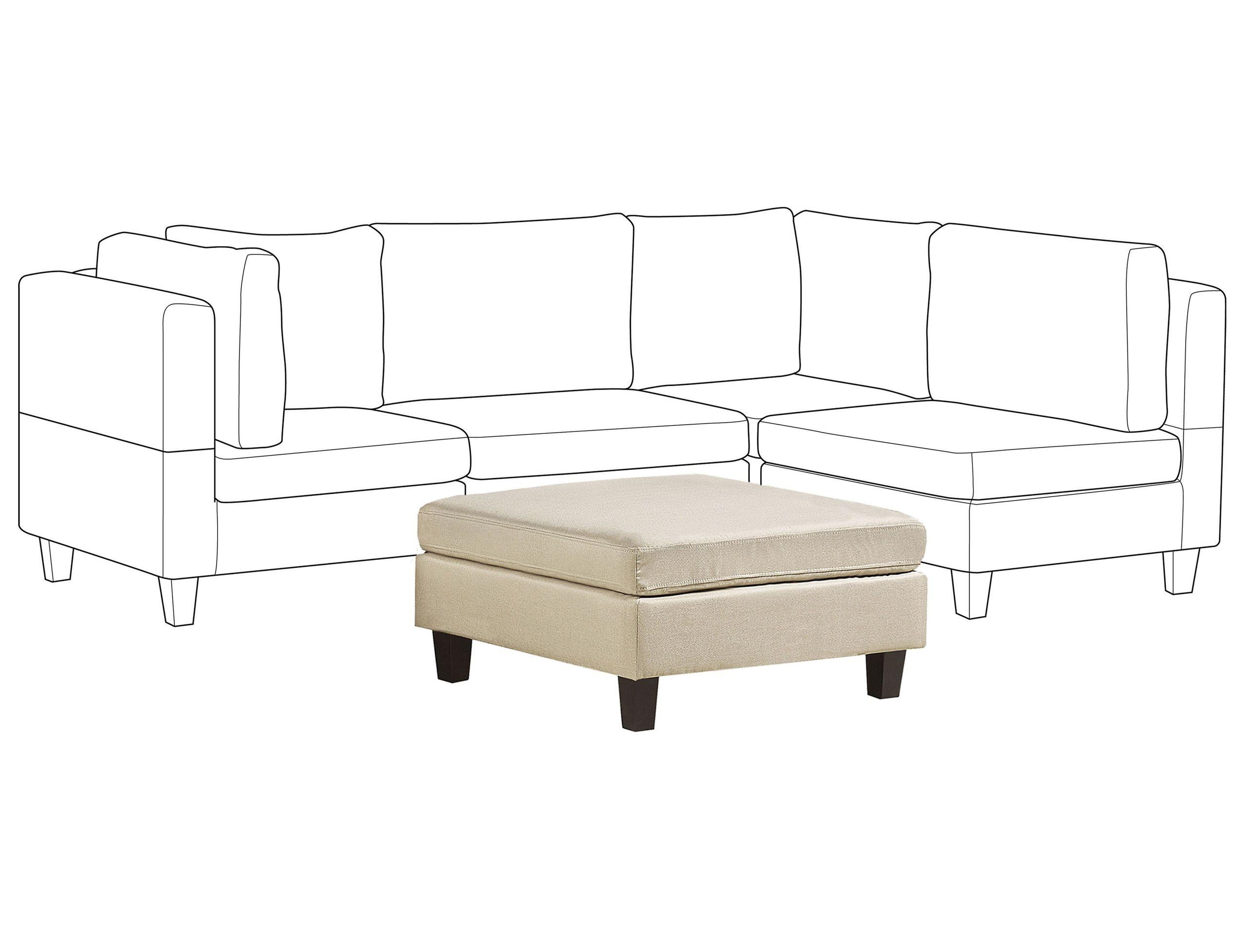 Beliani Ottomane aus Polyester Klassisch FEVIK