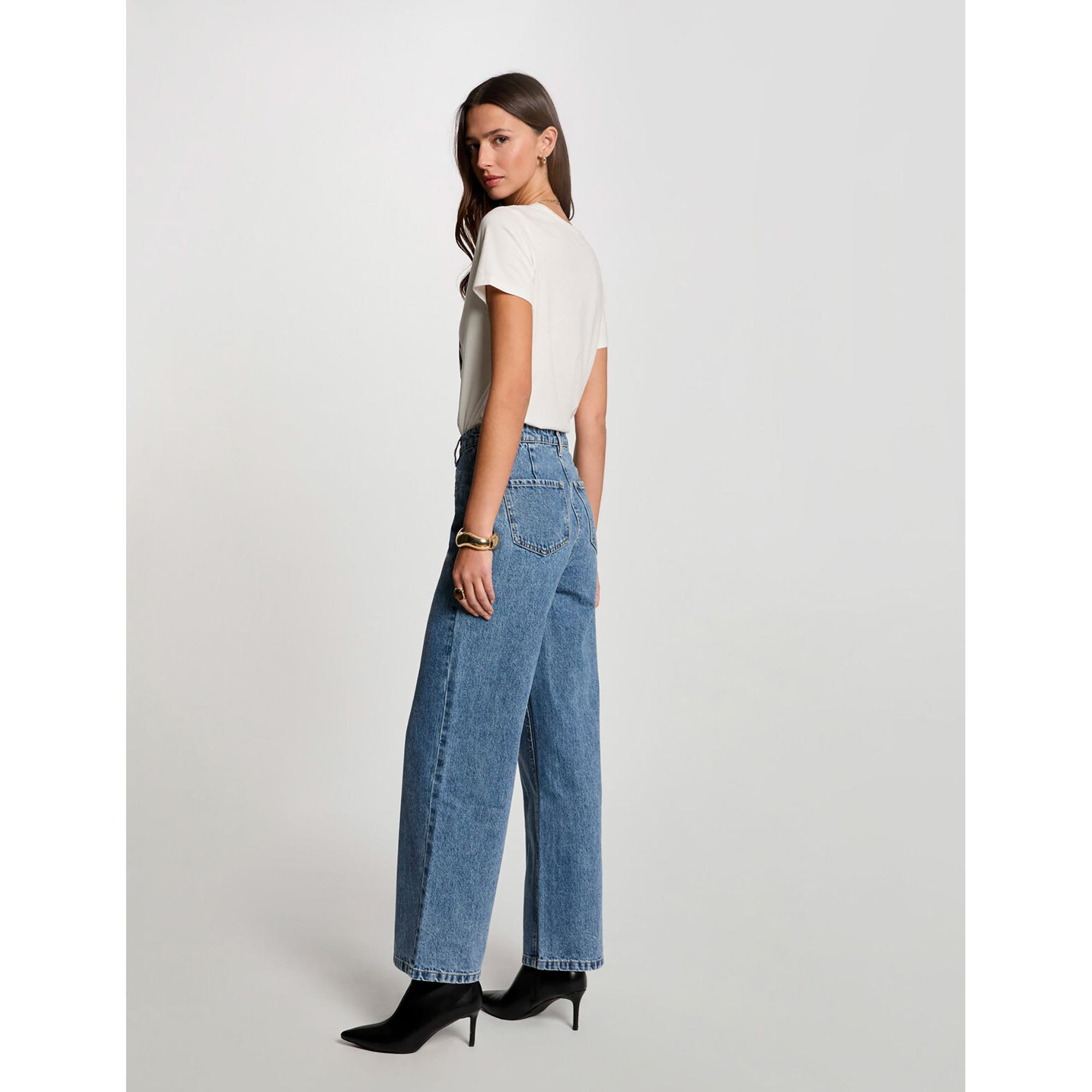 MORGAN T-Shirt mit V-Ausschnitt und Amour Print