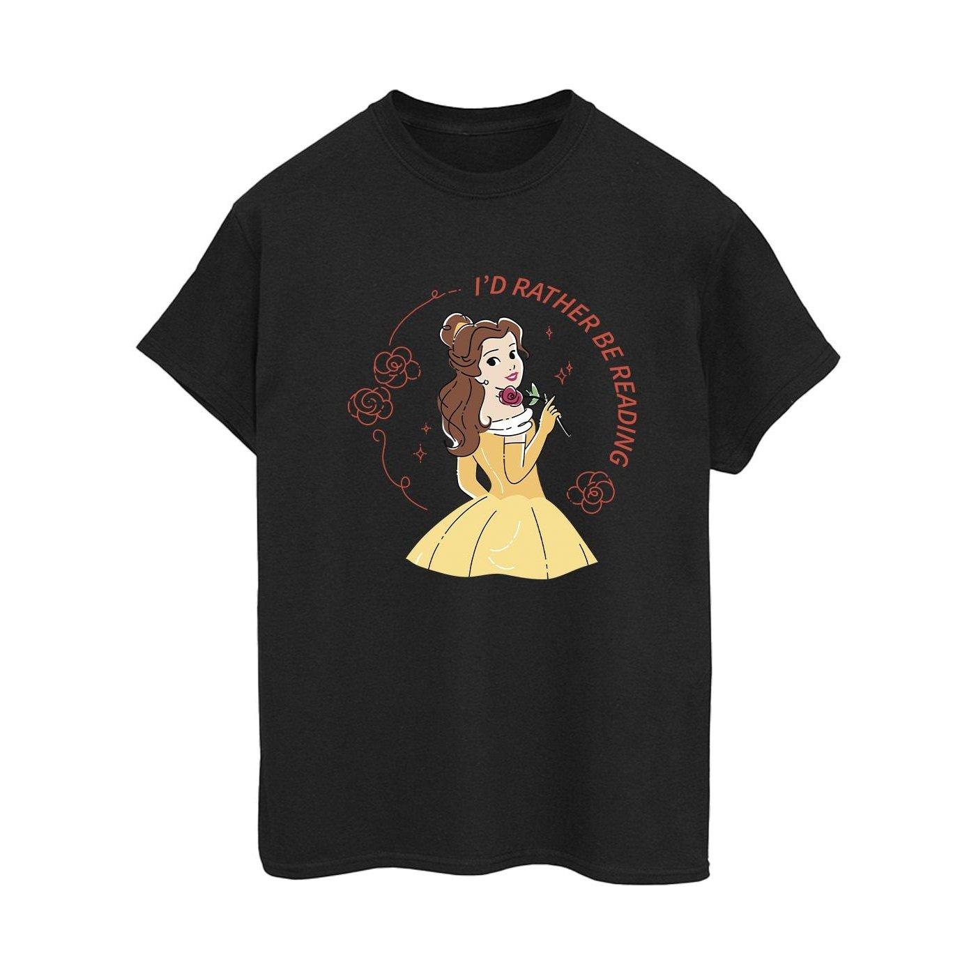 Disney Beauty And The Beast I'd Rather Be Reading T-Shirt