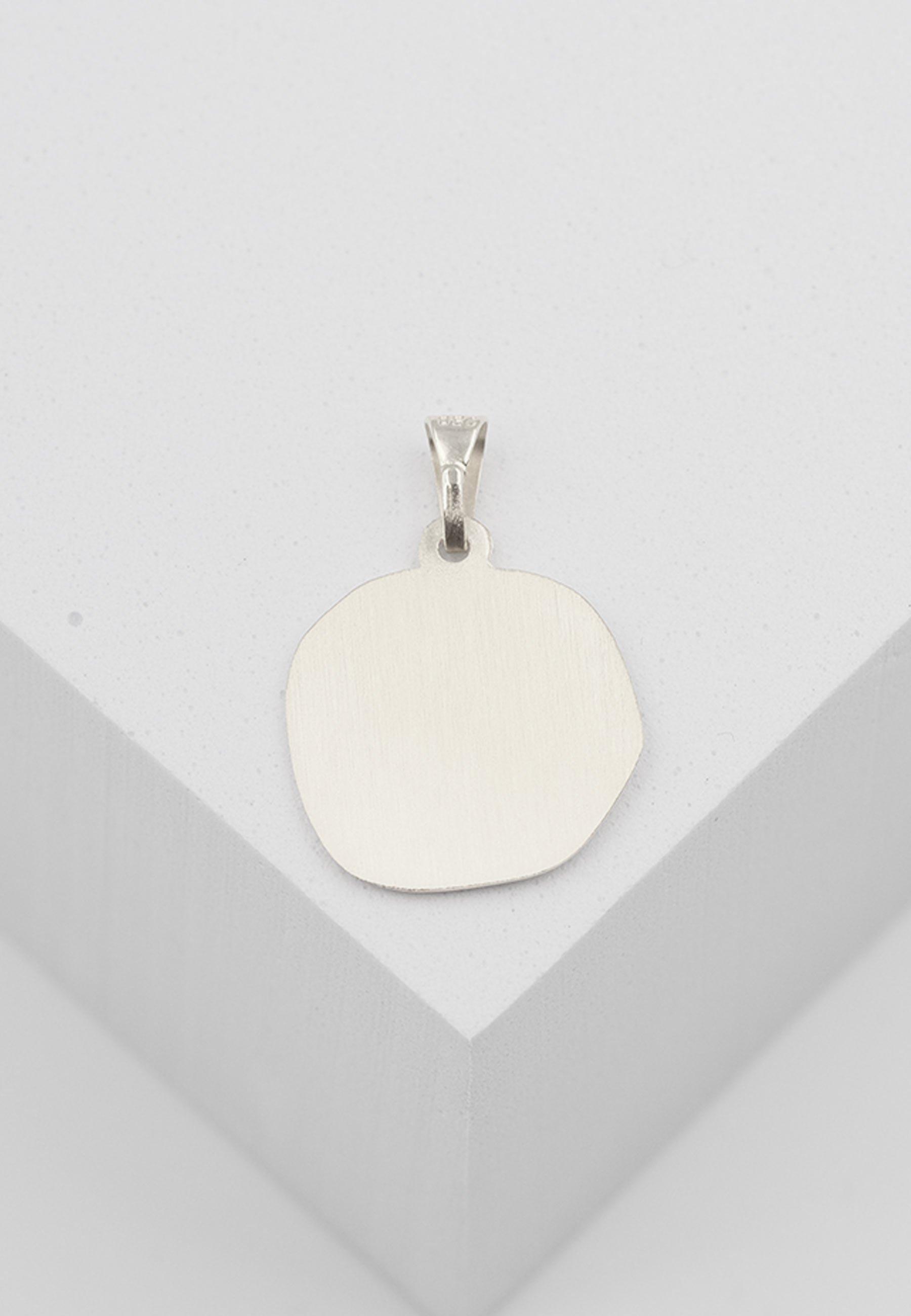 MUAU Schmuck Anhänger Sternzeichen Stier Weissgold 750, 16x22mm