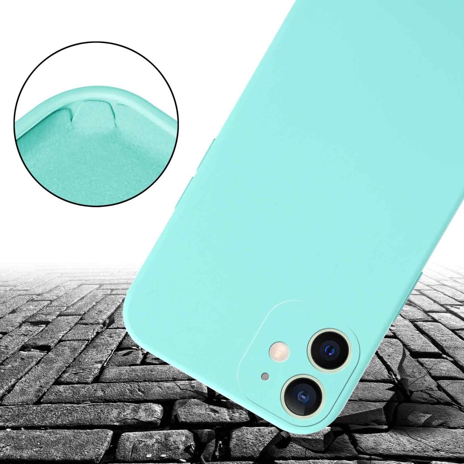 Cadorabo Handy Kette für Apple iPhone 12 MINI Silikon Schutzhülle