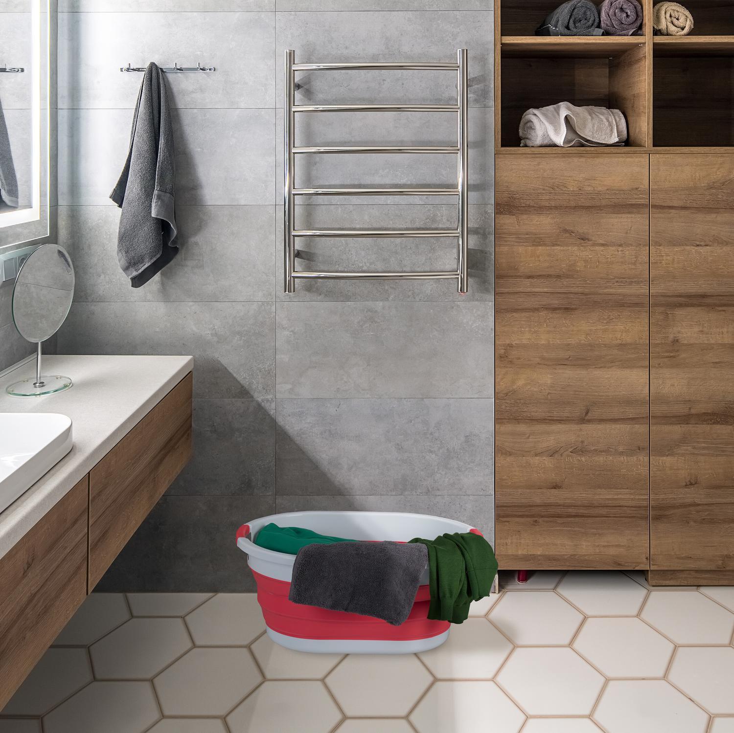 B2X Zusammenklappbarer Wäschekorb 36 Liter