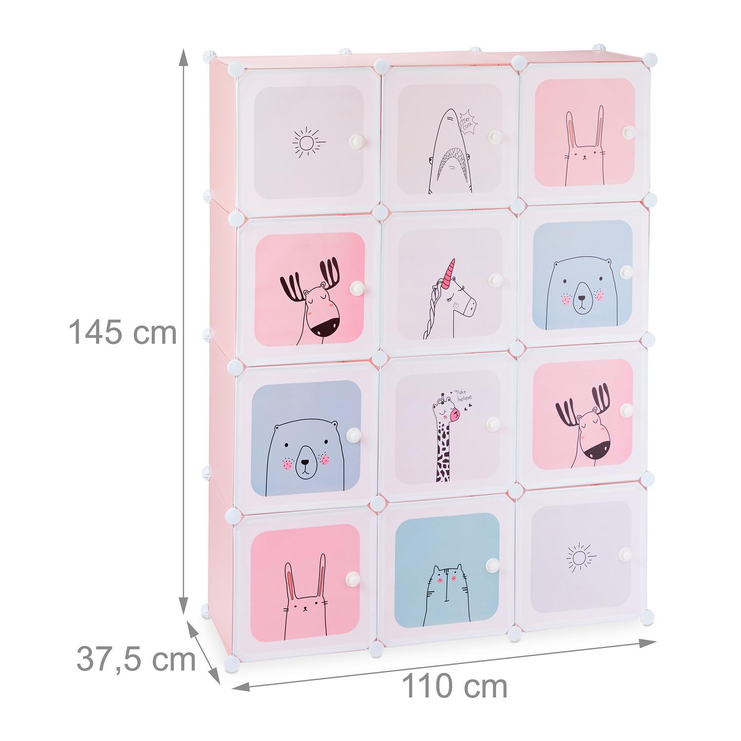 B2X Steckregal Kinderzimmer mit 12 Regalen