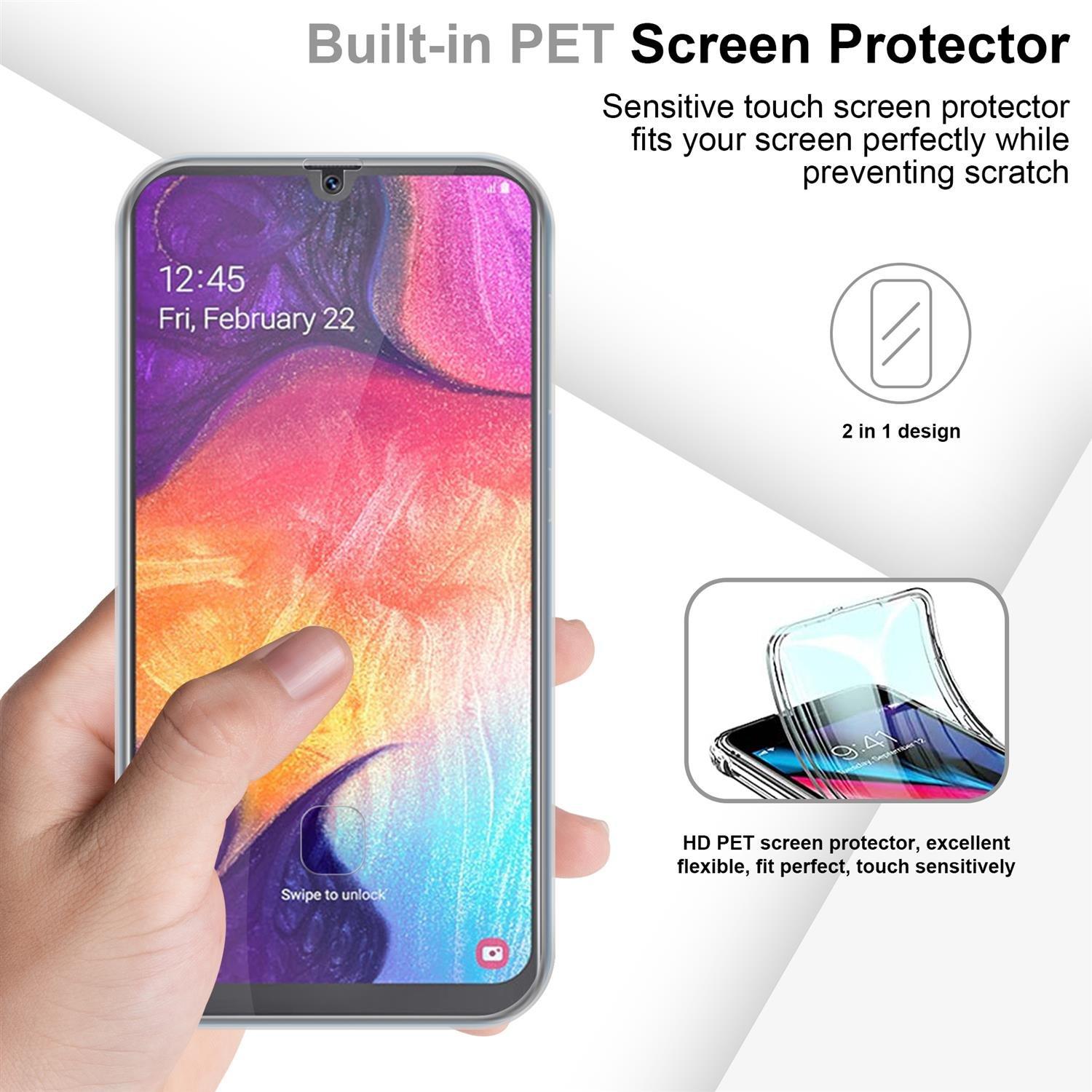 Cadorabo Hülle für Samsung Galaxy A50 4G / A50s / A30s 360° Full Body Front- und Rückenschutz