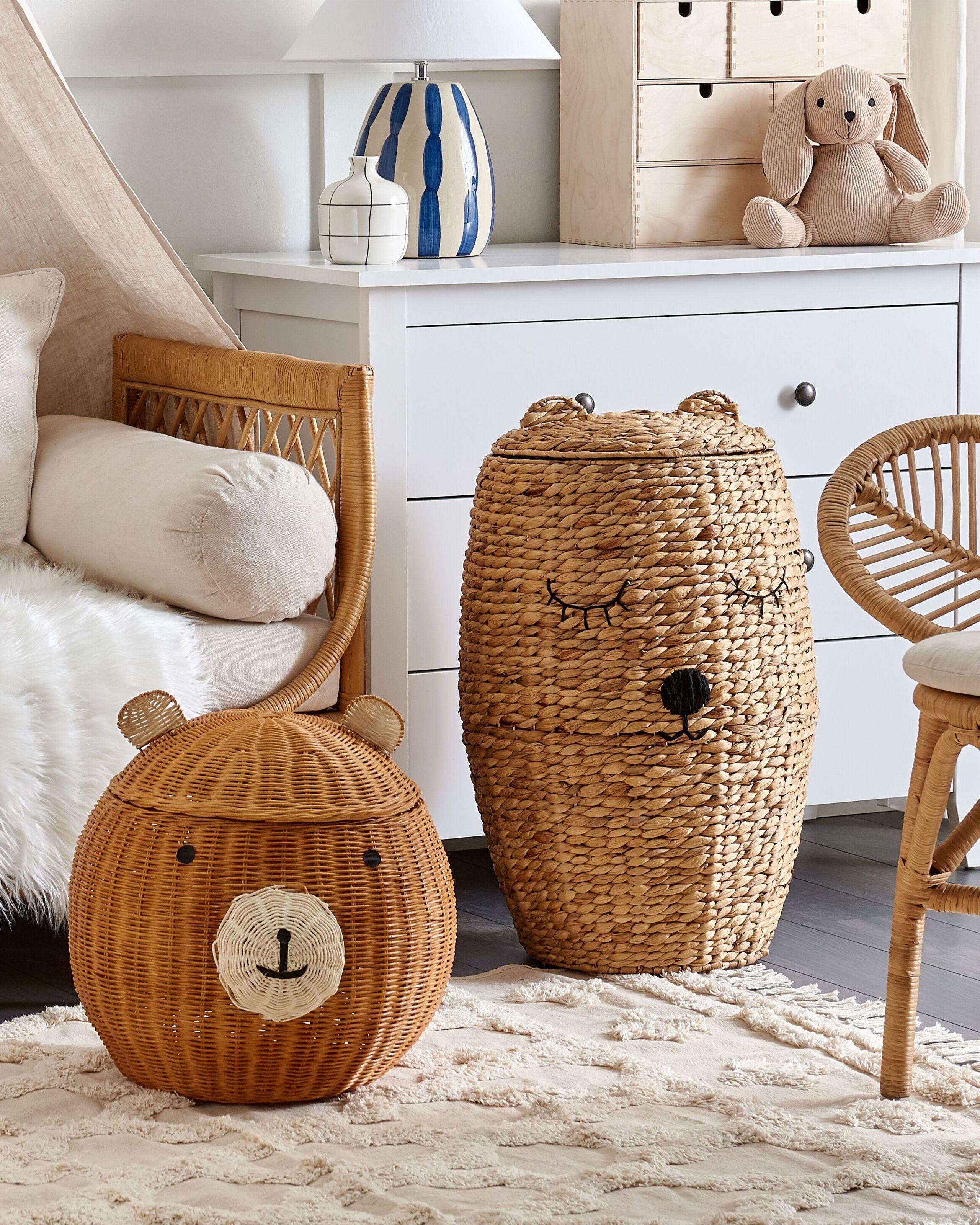 Beliani Korb aus Rattan Boho HIMBA