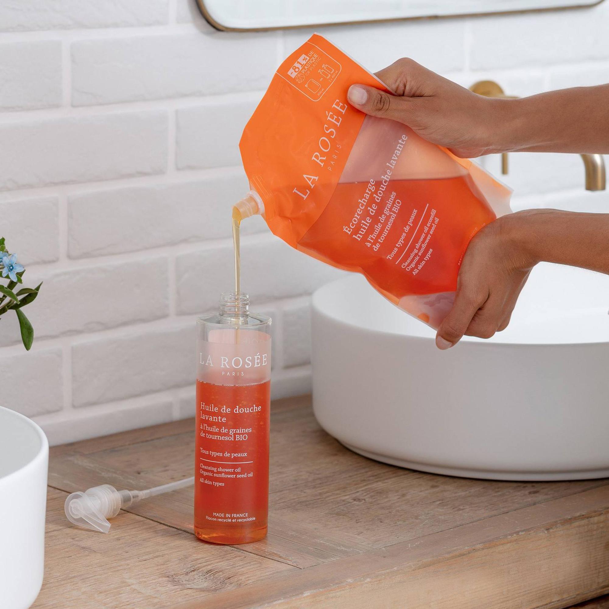 La Rosée Ecorecharge Waschendes Duschöl Mit Bio-Sonnenblumenkernöl
