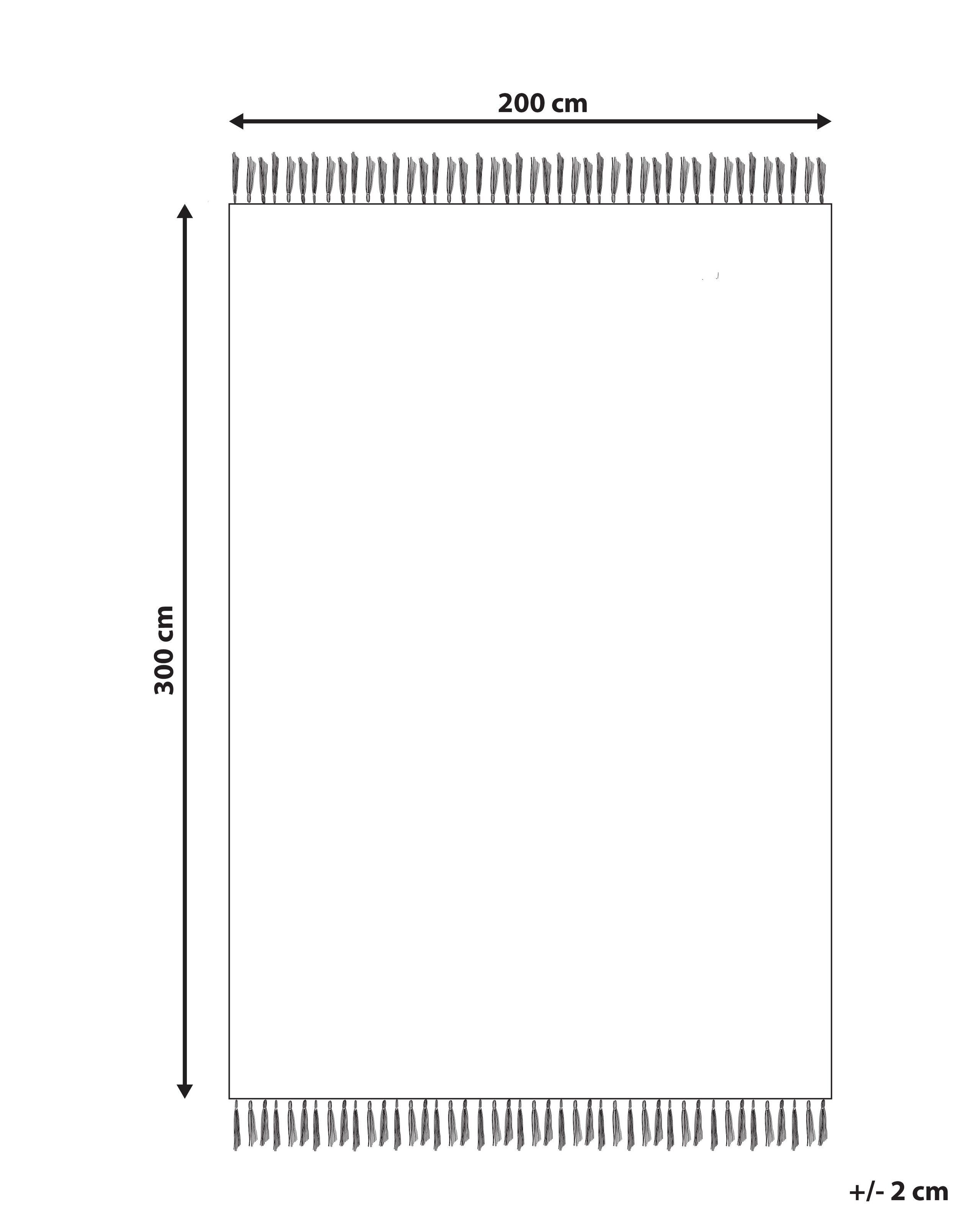 Beliani Teppich aus Wolle Boho ADANA