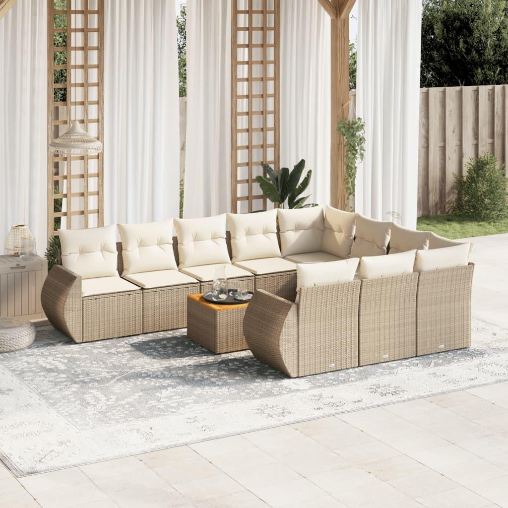 VidaXL Garten sofagarnitur poly-rattan