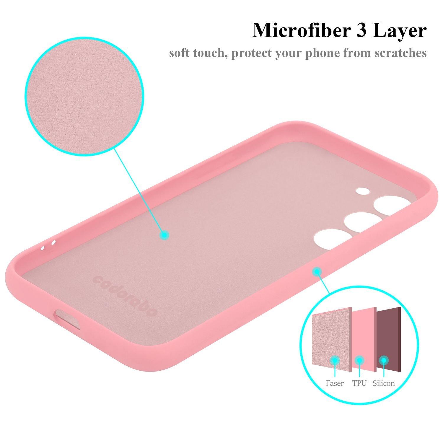 Cadorabo Hülle für Samsung Galaxy S23 PLUS in LIQUID PINK - Schutzhülle aus flexiblem TPU Silikon