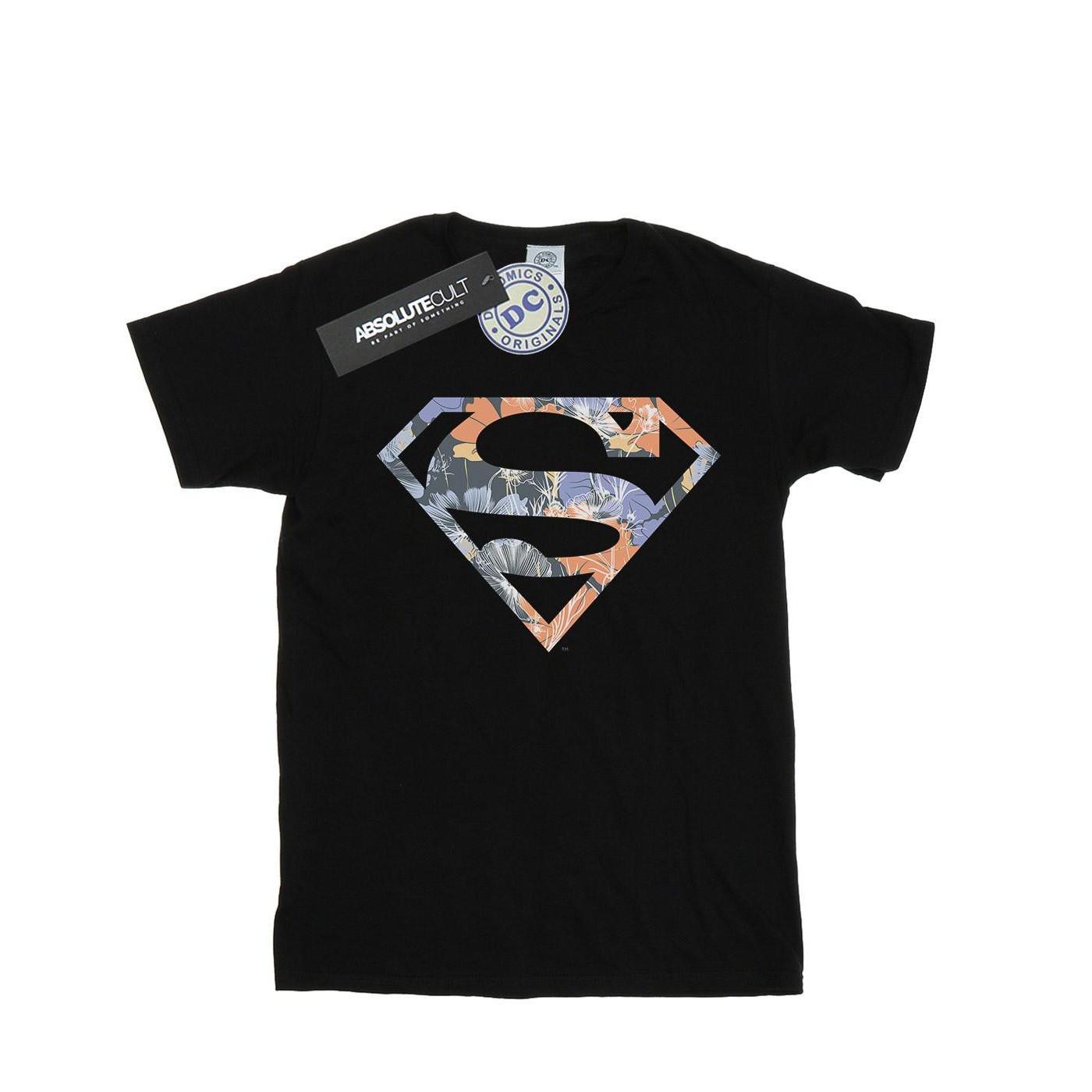 DC COMICS Superman Floral Logo T-Shirt