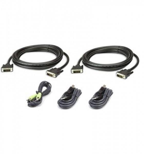 ATEN 2L-7D03UDX5 USB DVI-D Dual Link Secure KVM Kabel Set 3M