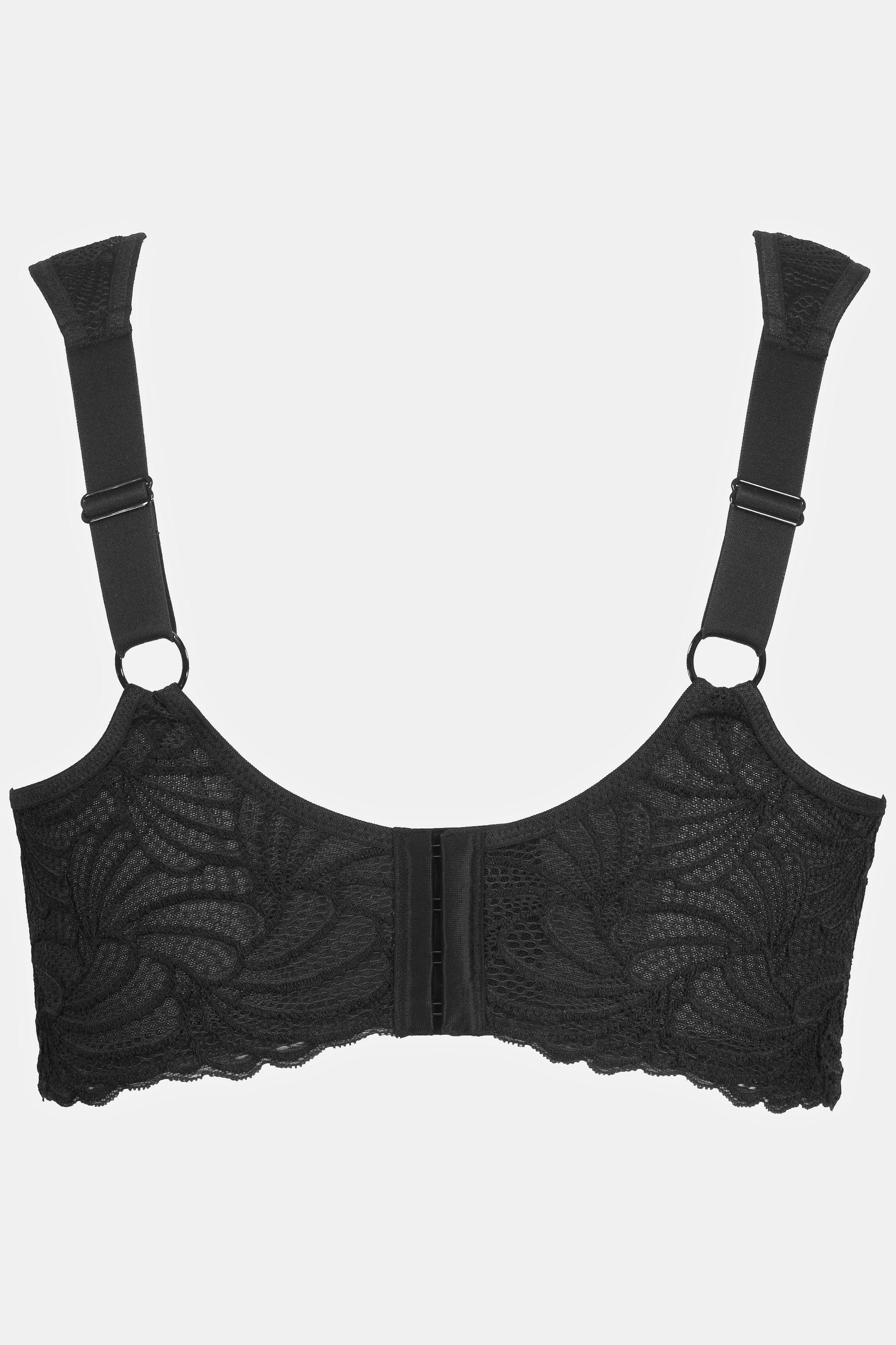 Ulla Popken Bralette, Spitze, ohne Bügel, Cup B - F