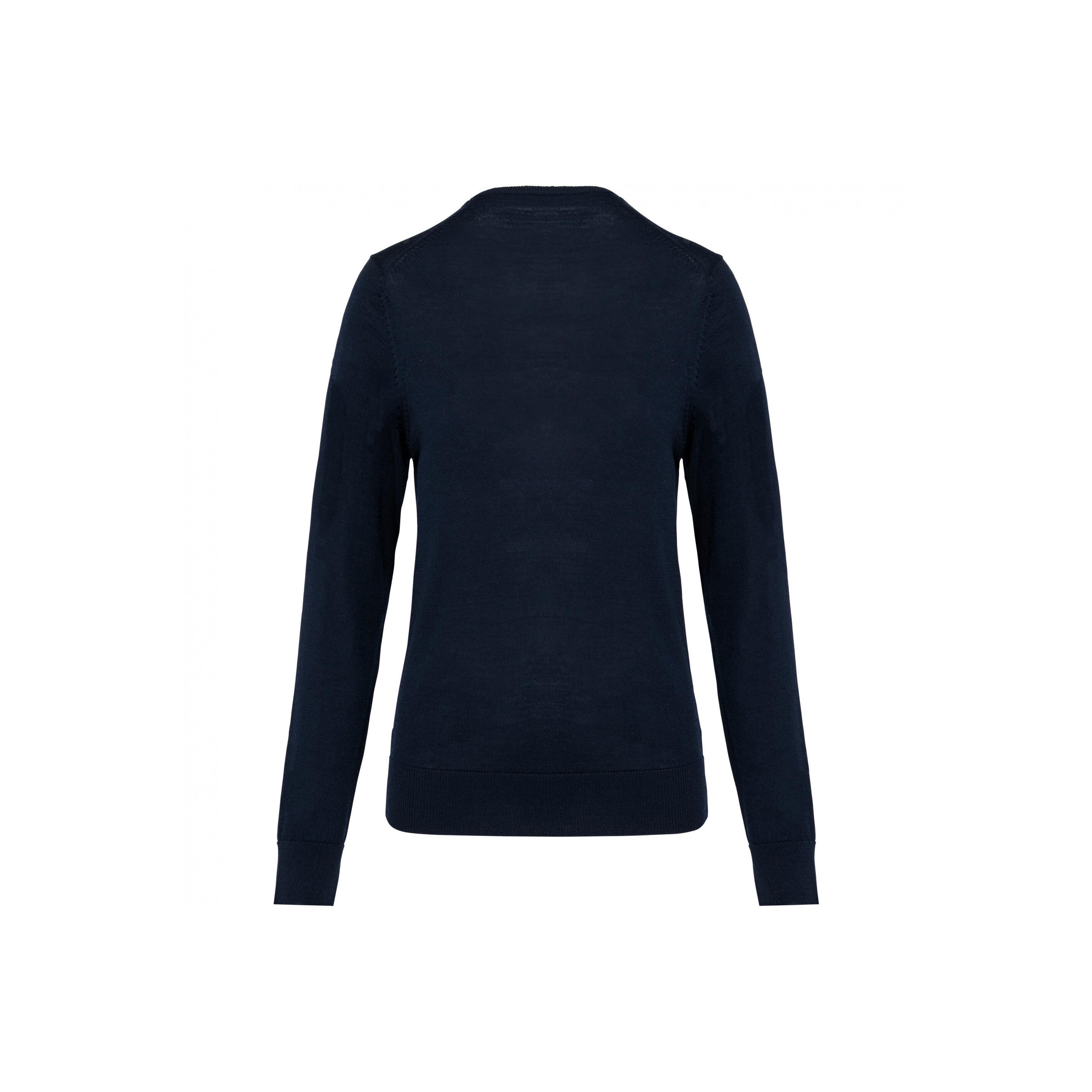 Kariban merino-pullover mit v-ausschnitt, damen