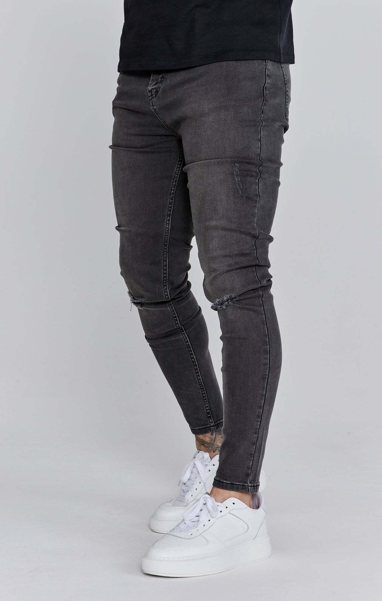 Sik Silk Distressed Skinny Fit Jeans
