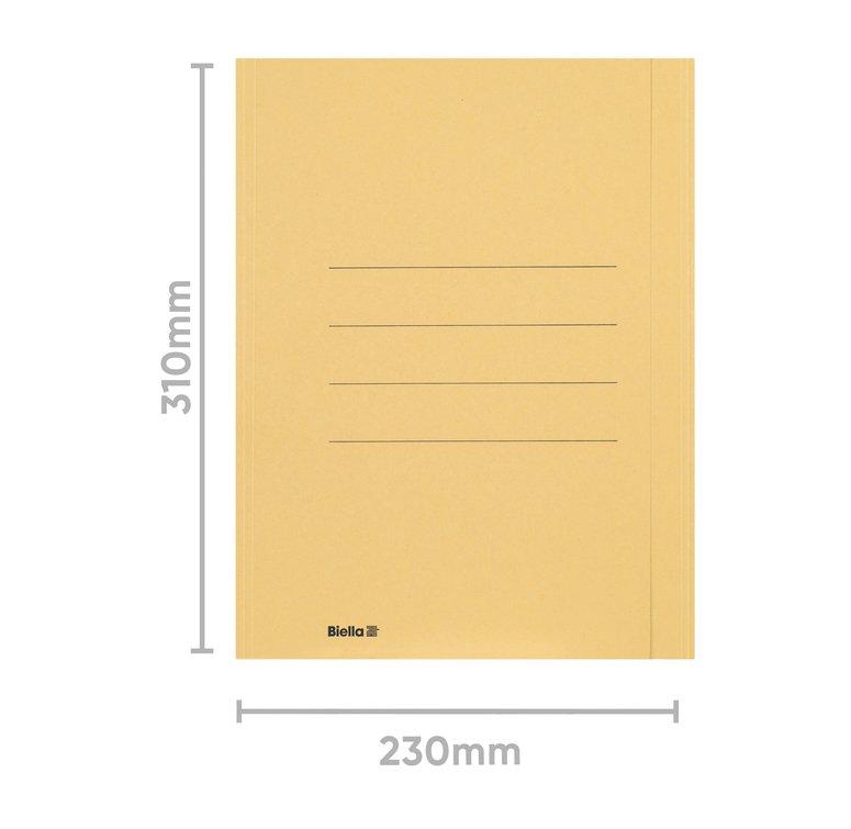 Biella Einlagemappen A4 240 gm2 mit Seitenklappe - x 50