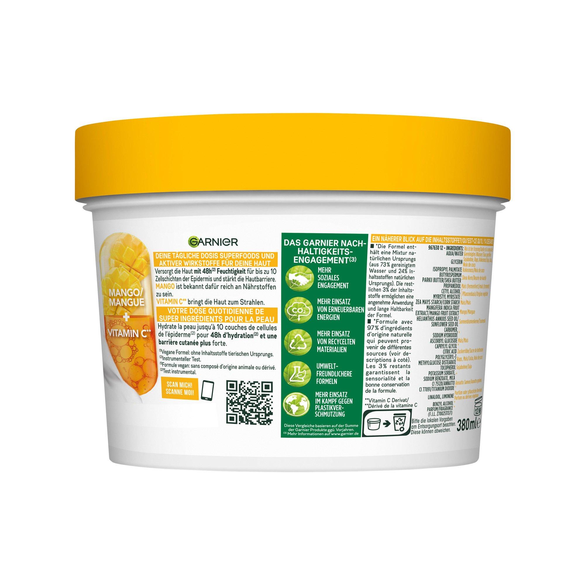 GARNIER Superfood Vitamin C & Mango Body Superfood Mango Vitamin C Körperpflege